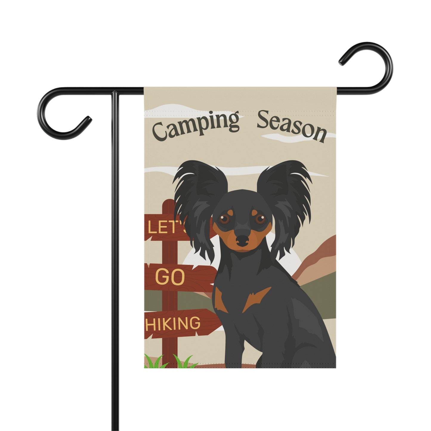 Russian ToyTerrier Dog Camping Garden Flag