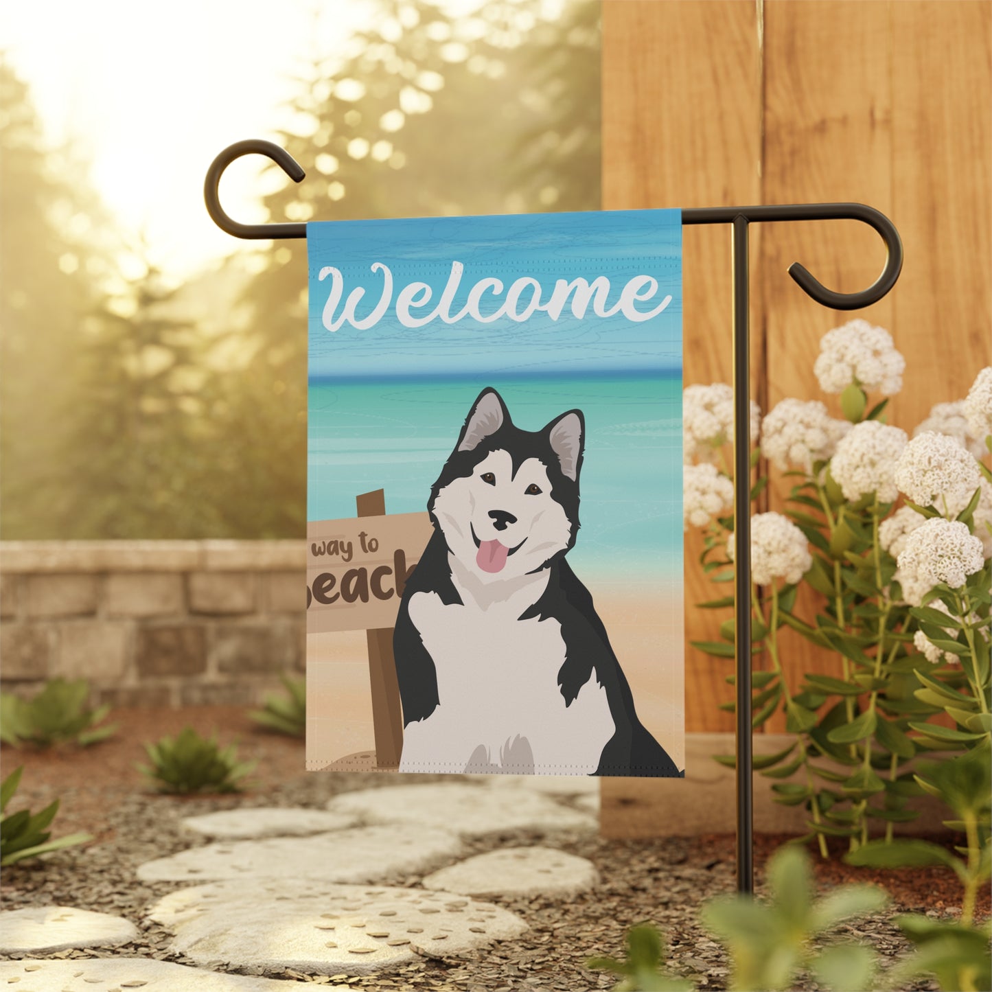 Alaskan Malamute Dog Garden Flag