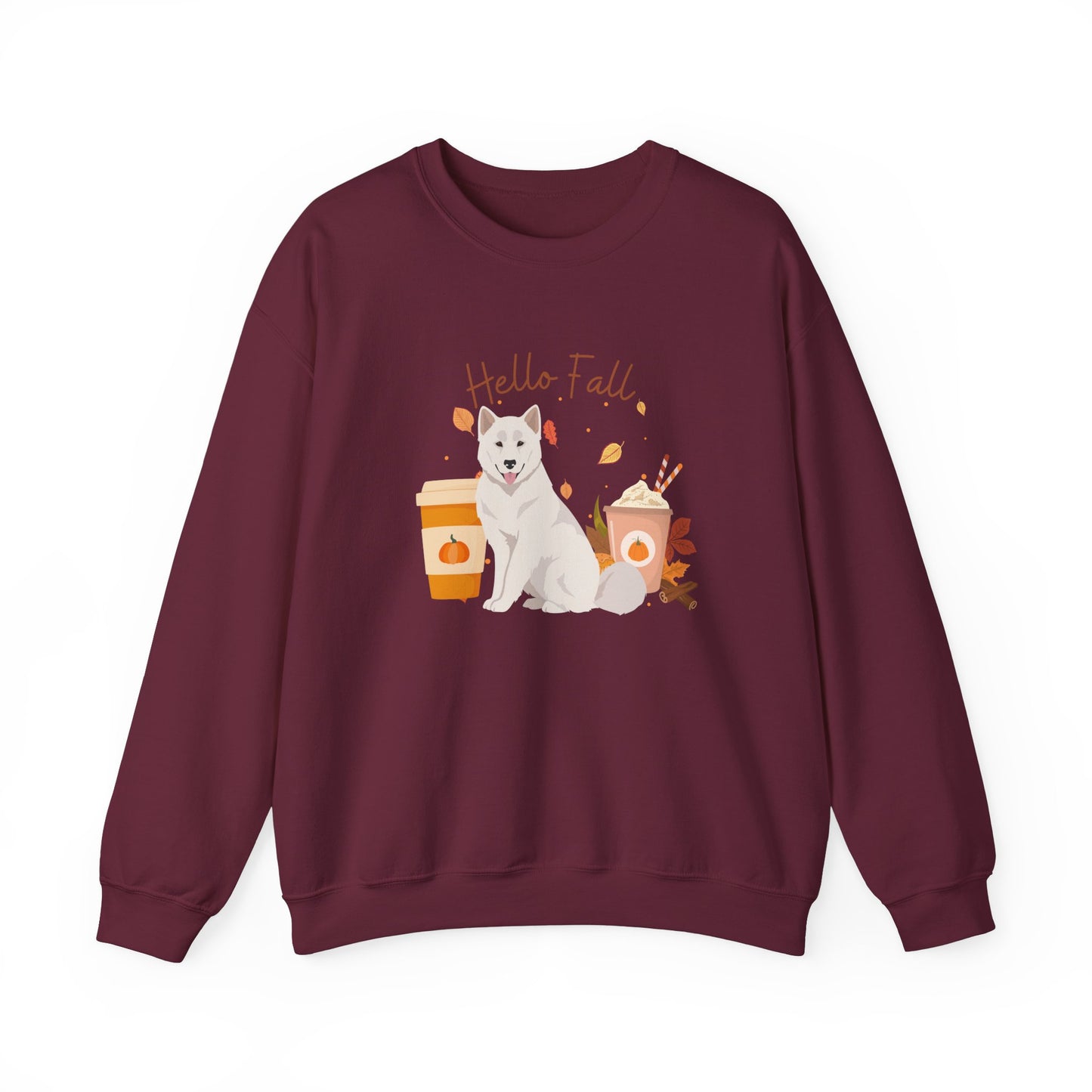 Canadian Inuit Dog Fall Halloween Unisex Heavy Blend Crewneck Sweatshirt