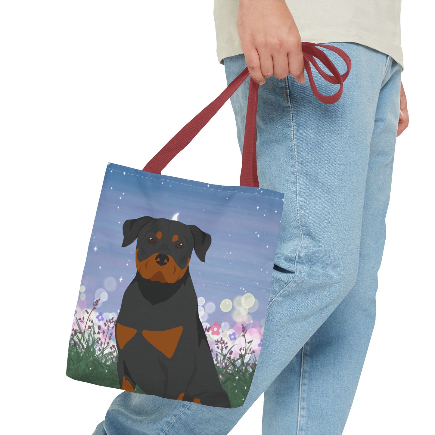 Rottweiler Dog Tote Bag 13x13
