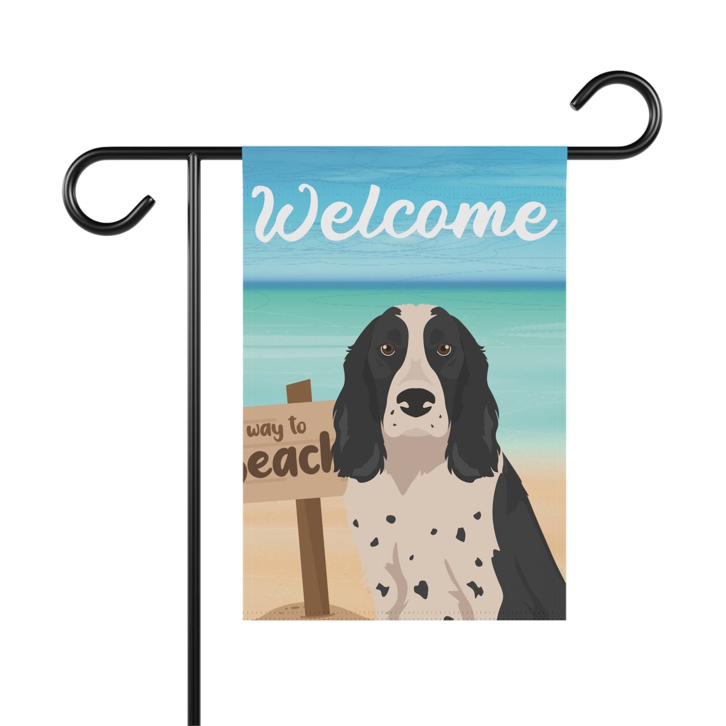 Russian Spaniel Dog Garden Flag