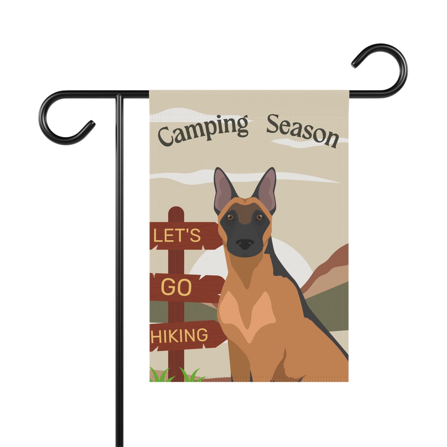 Belgian Malinois Dog Camping Garden Flag