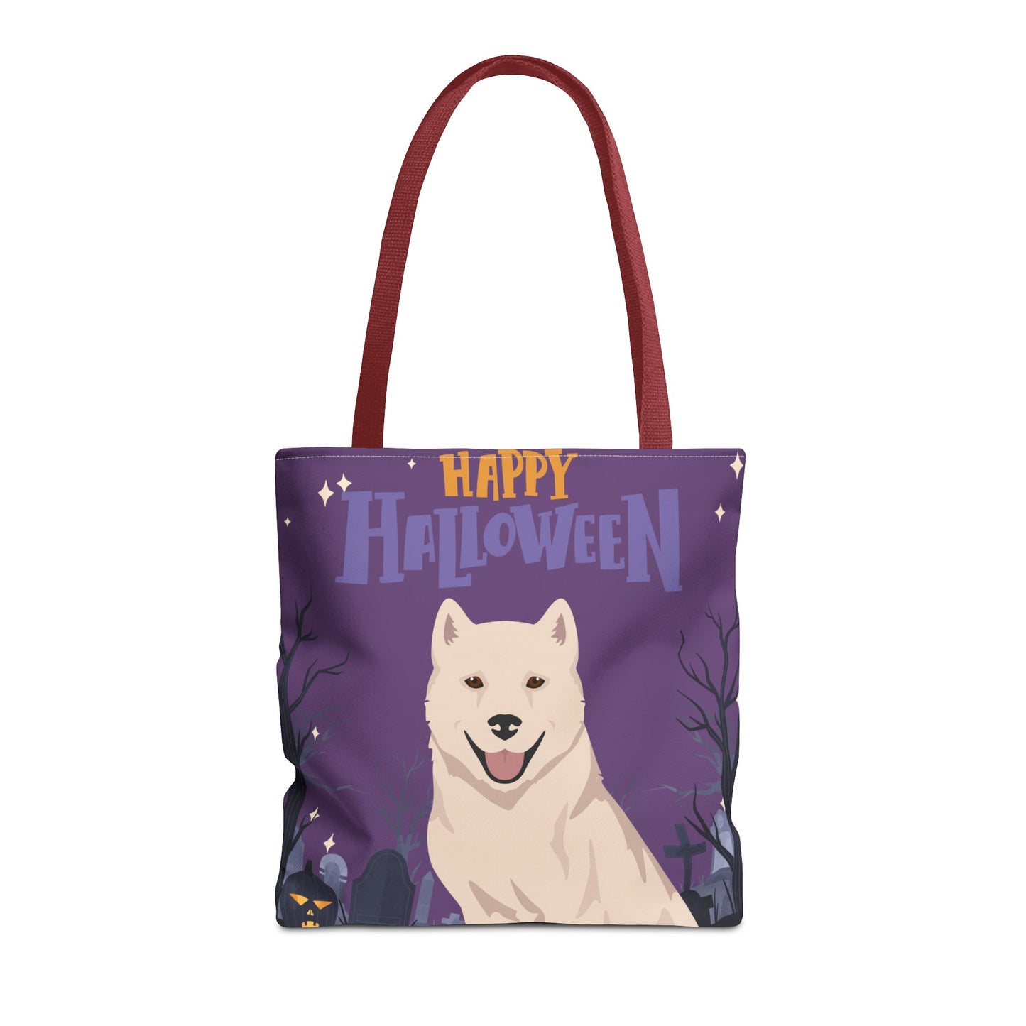 Kishu Ken Dog Happy Halloween Tote Bag 16x16
