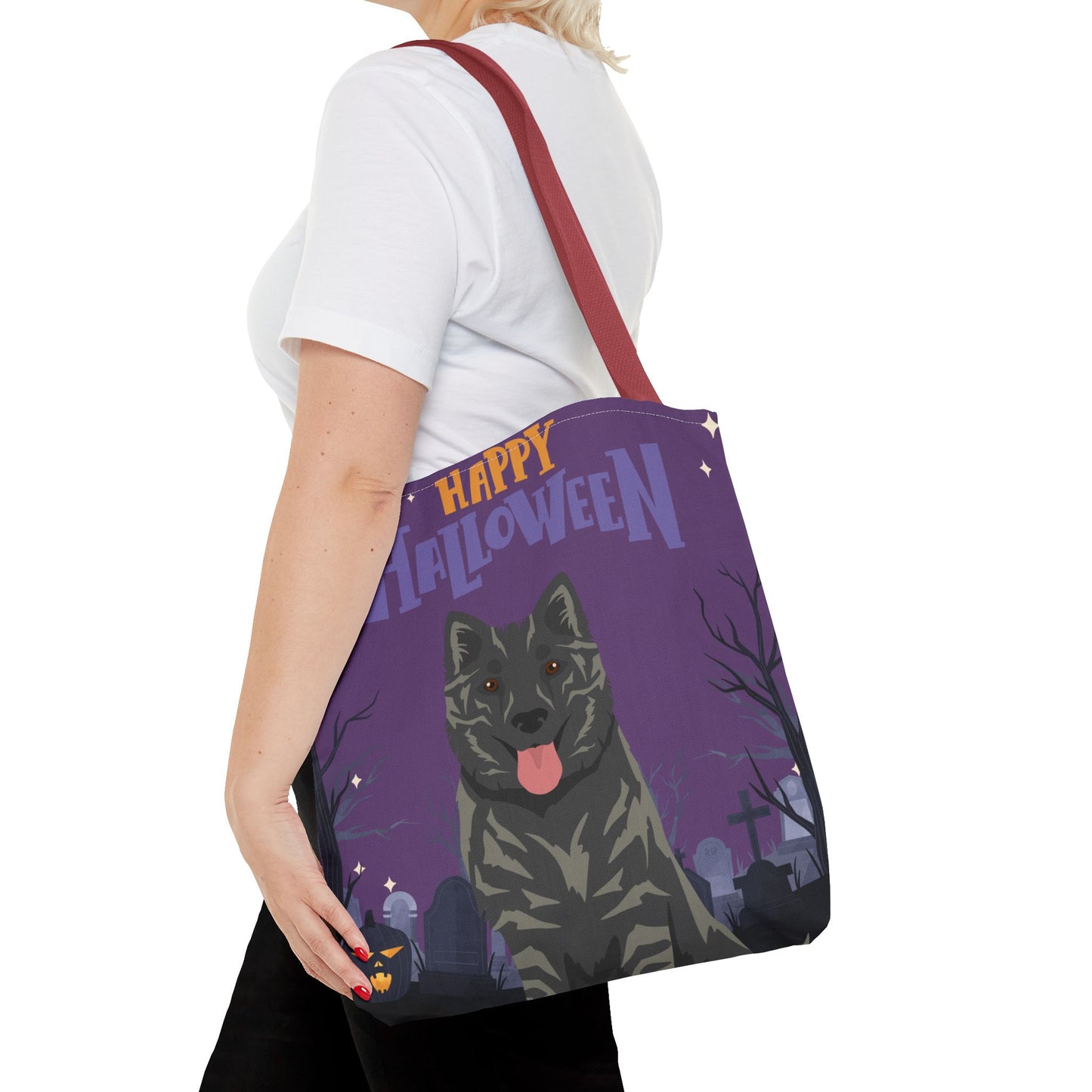 Kintamani Bali Dog Dog Happy Halloween Tote Bag 16x16