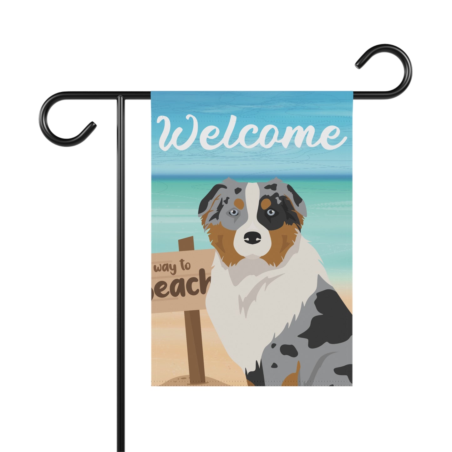 Australian Shepherd Dog Garden Flag