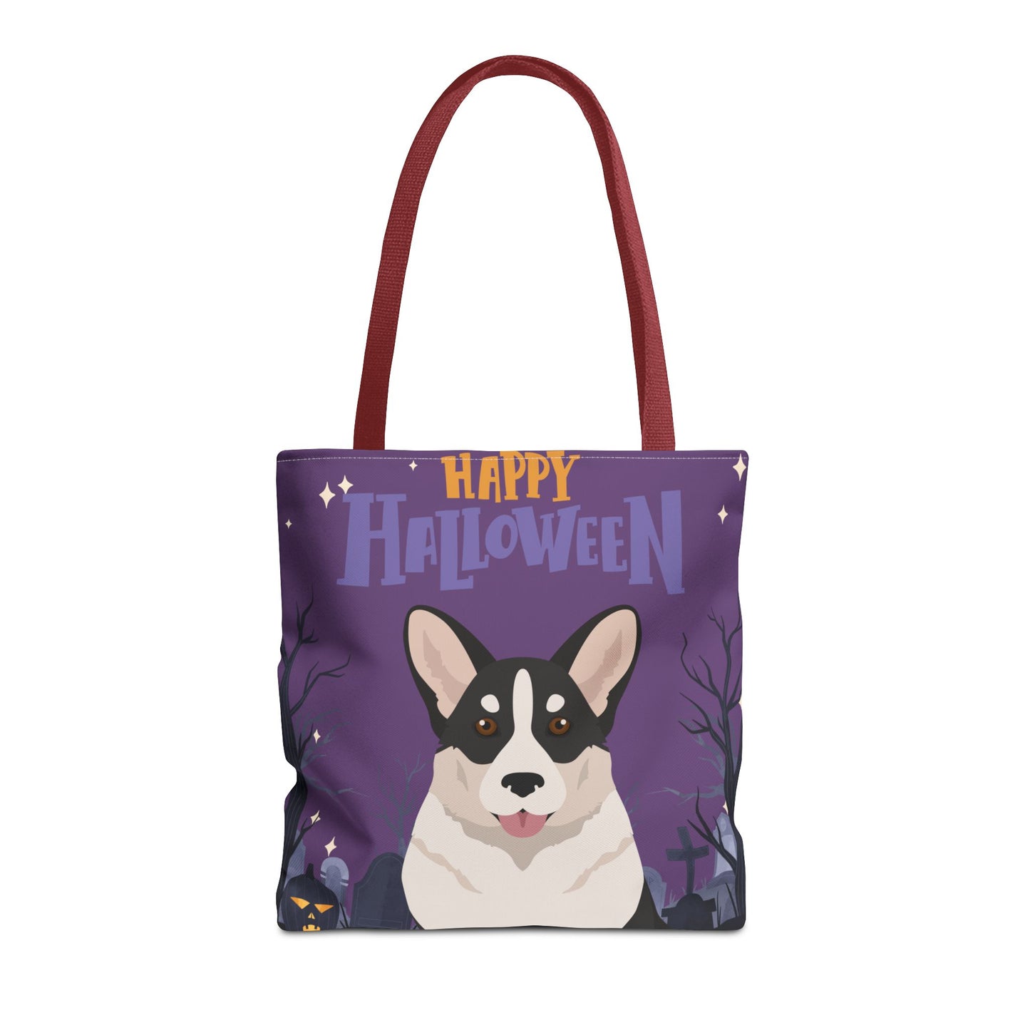 Cardigan Welsh Corgi Dog Happy Halloween Tote Bag 16x16