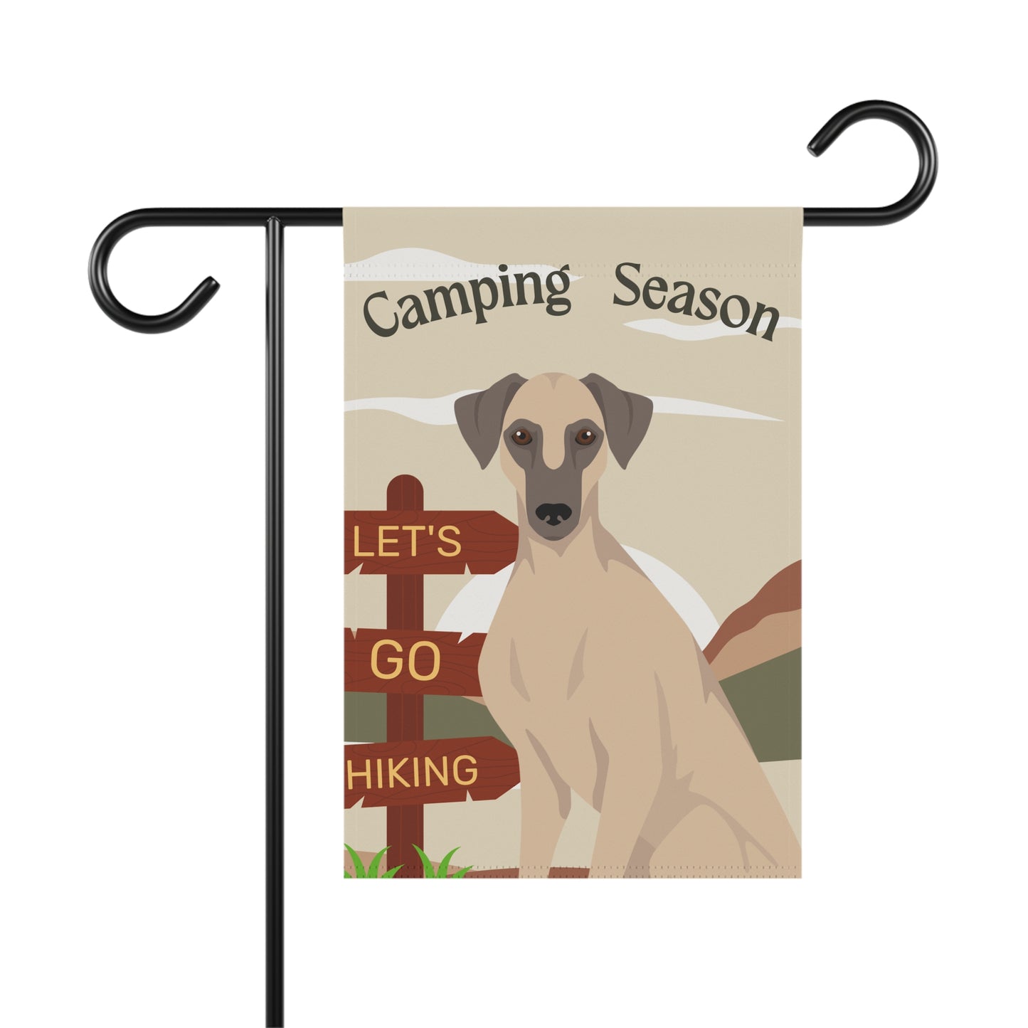 Sloughi Dog Camping Garden Flag