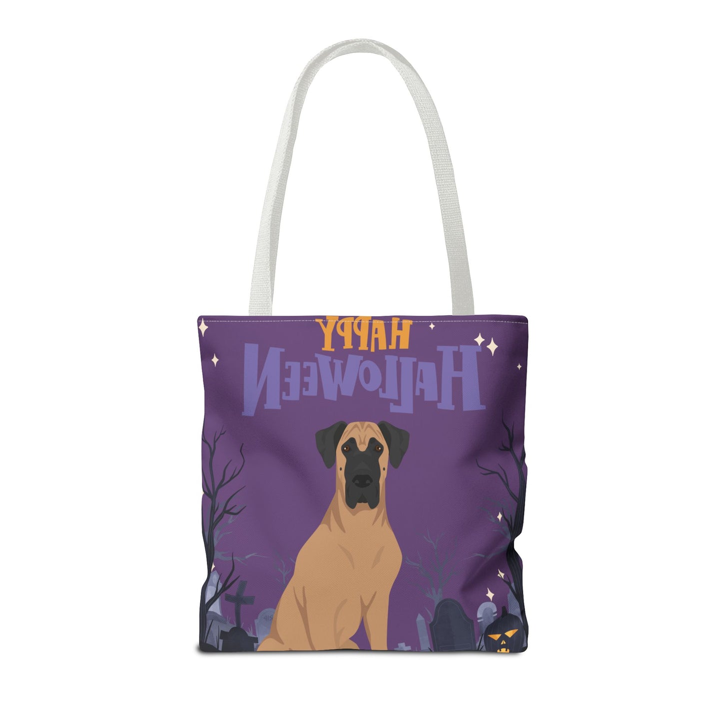 Great Dane Dog Happy Halloween Tote Bag 16x16