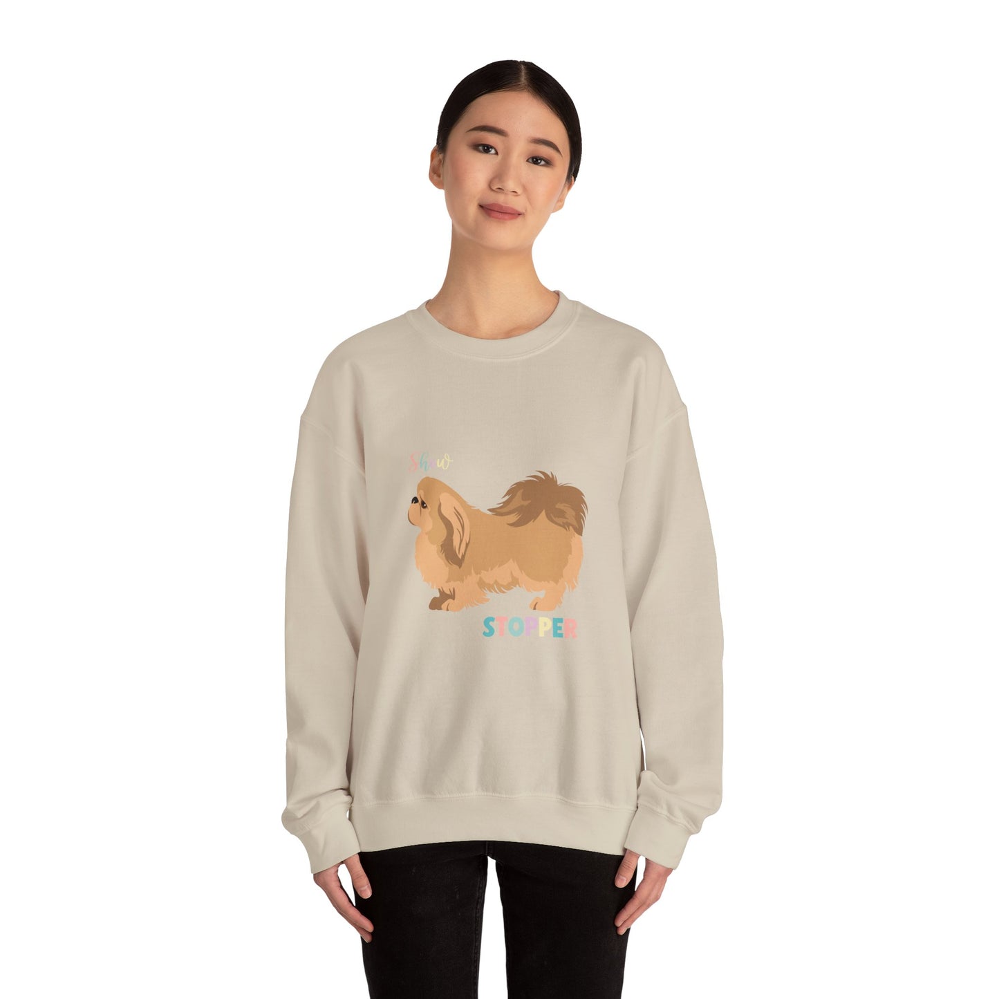 Pekingese Dog Unisex Heavy Blend Crewneck Sweatshirt