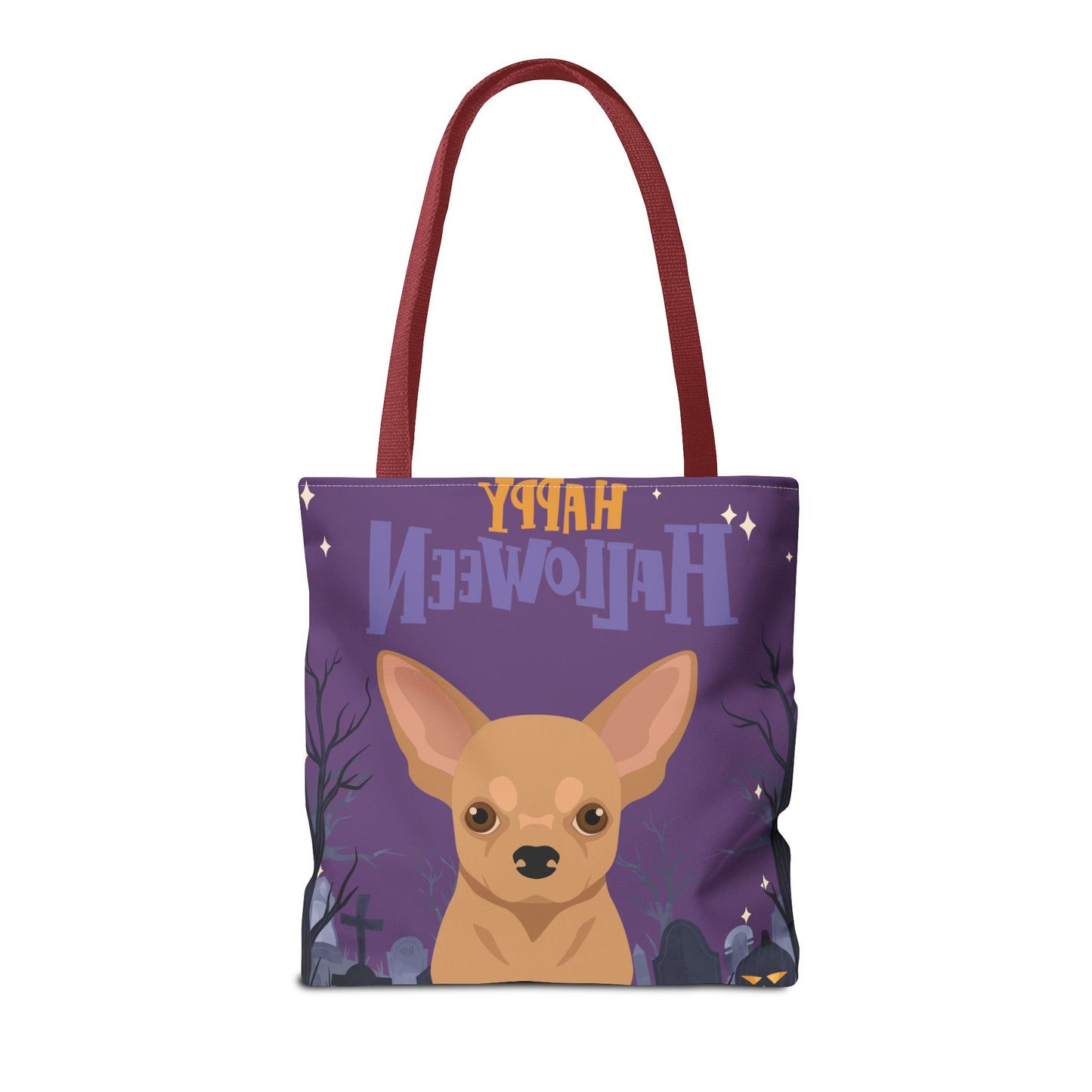 Chihuahua Dog Happy Halloween Tote Bag 16x16