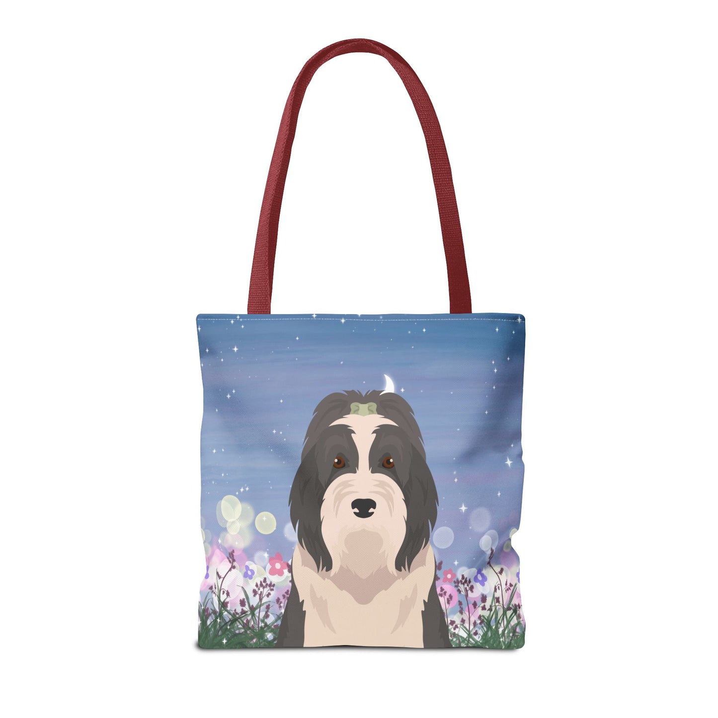 Bearded Collie Dog Tote Bag 16x16