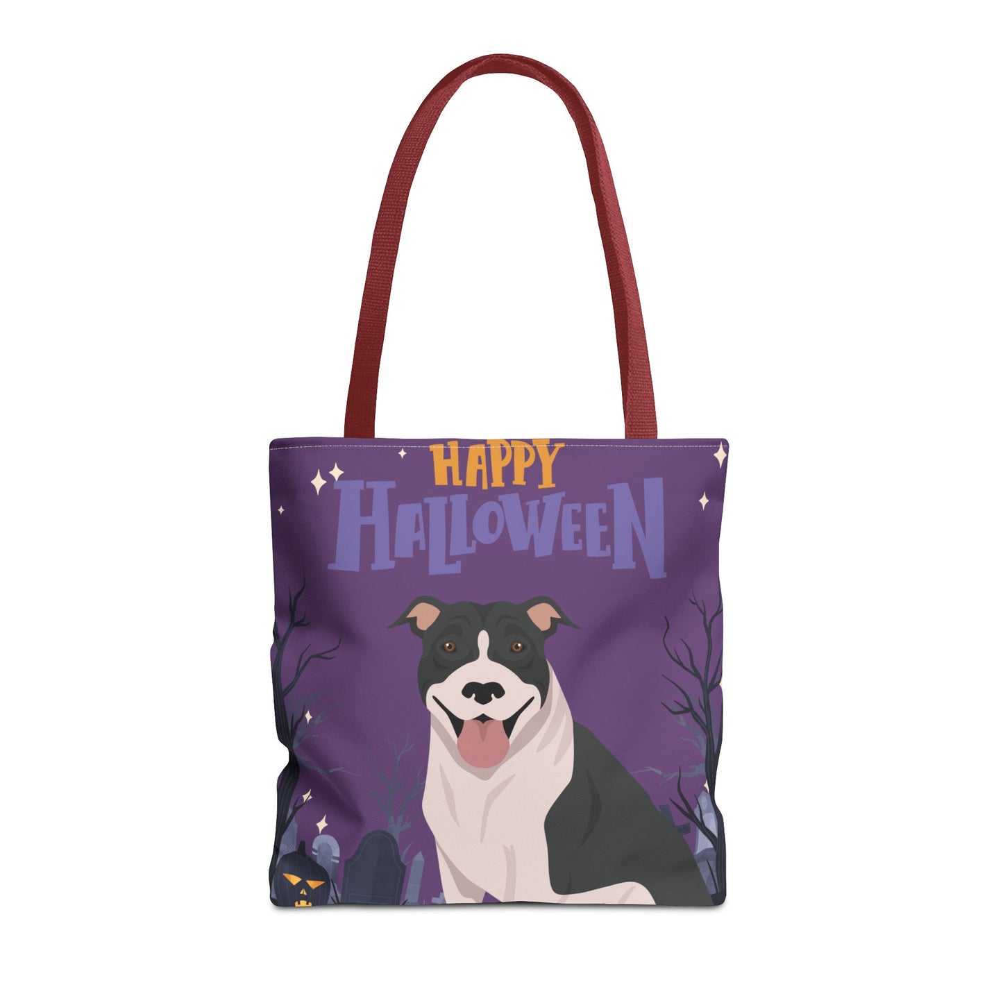 Pit Bull Dog Happy Halloween Tote Bag 16x16