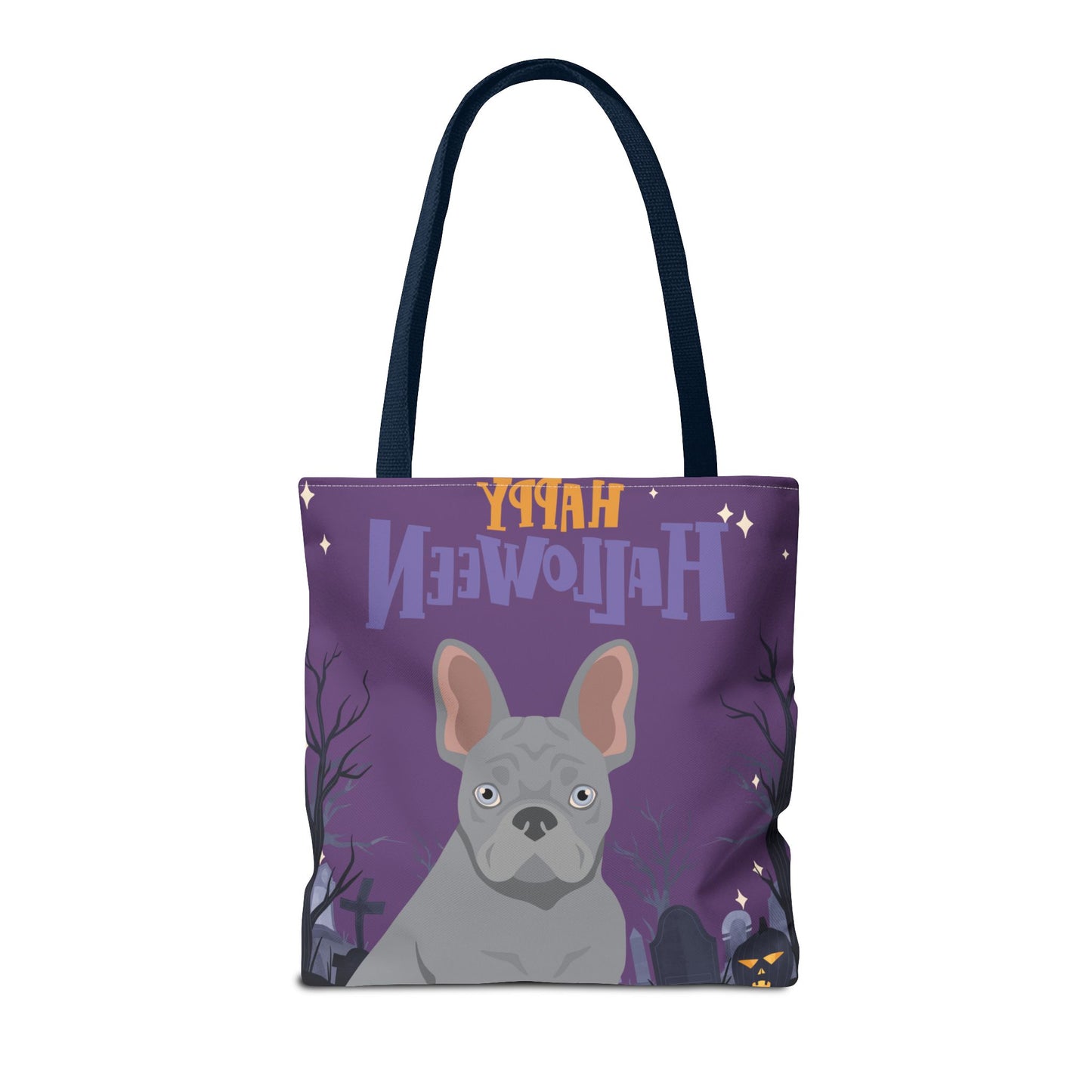 French Bulldog Dog Happy Halloween Tote Bag 16x16
