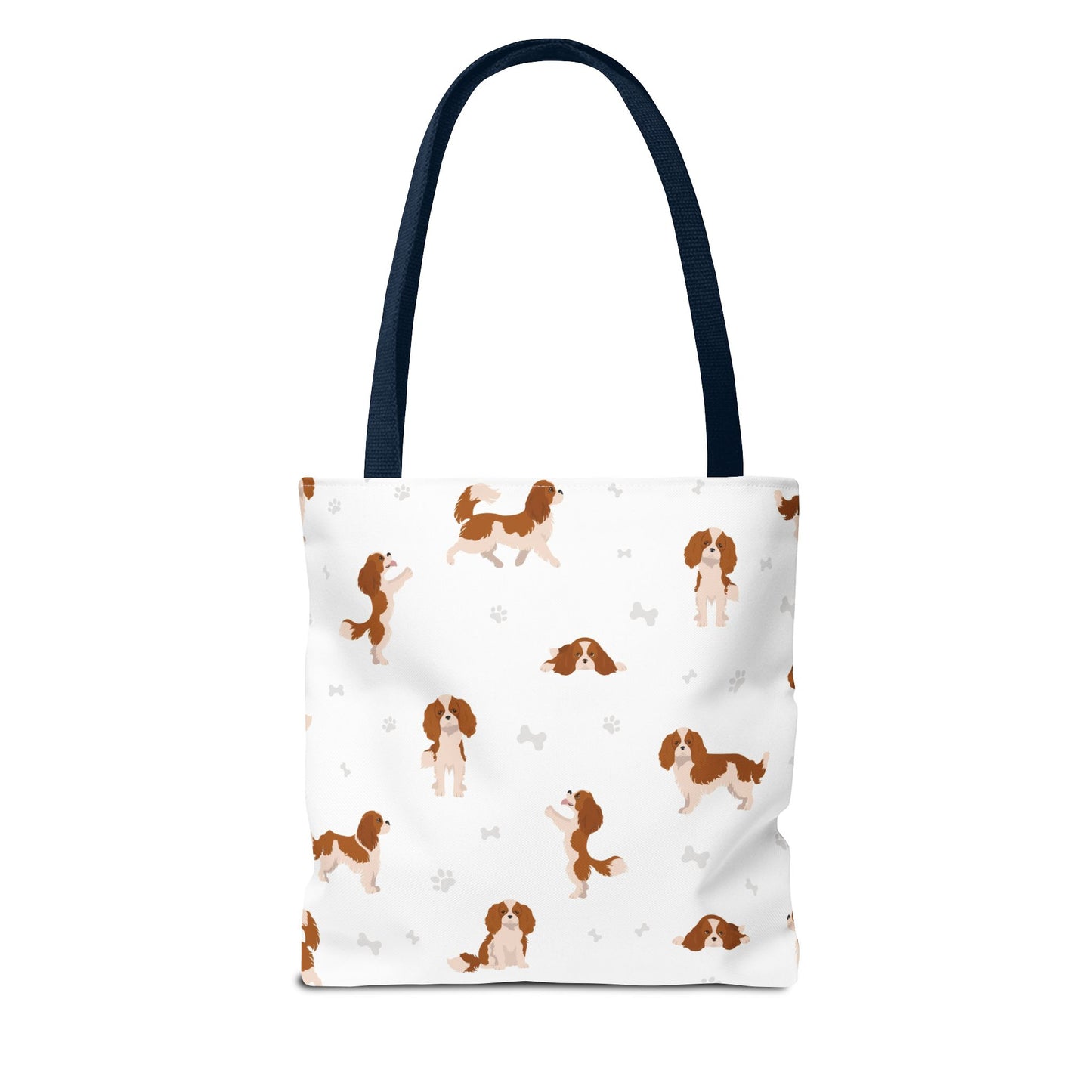 Cavalier King Charles Spaniel Dog Tote Bag, Spaniel Dog Mom Gift