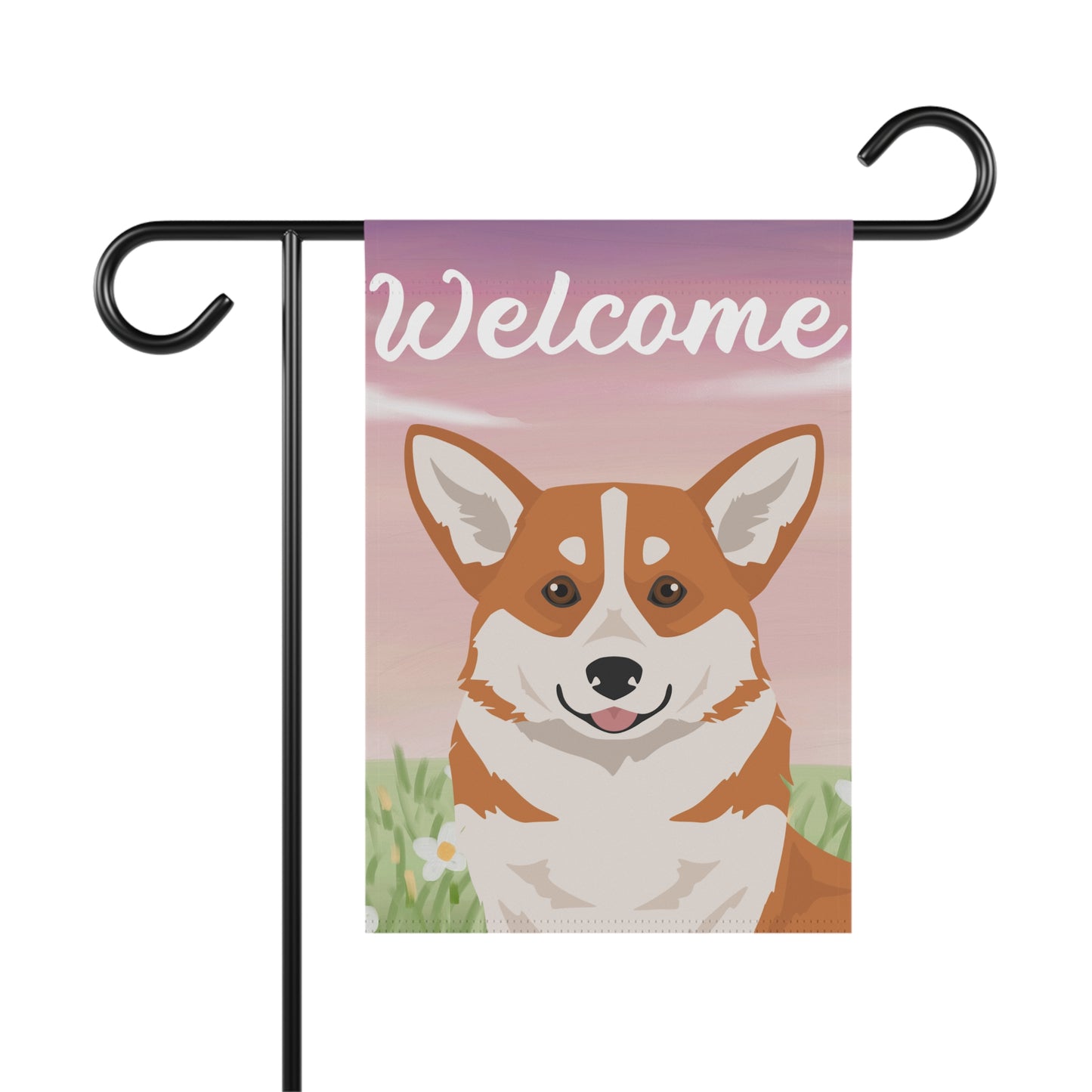 Pembroke Welsh Corgi Dog Welcome Garden Flag