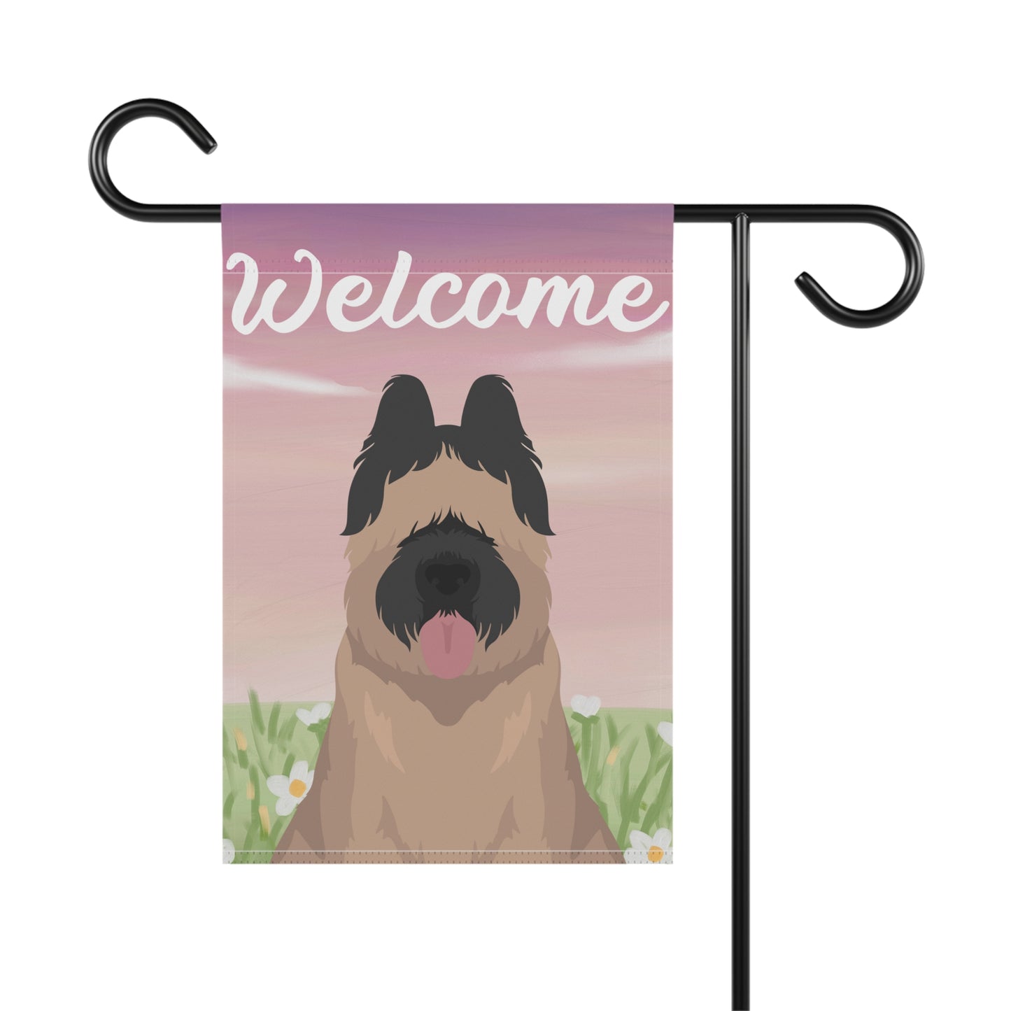 Briard Dog Welcome Garden Flag