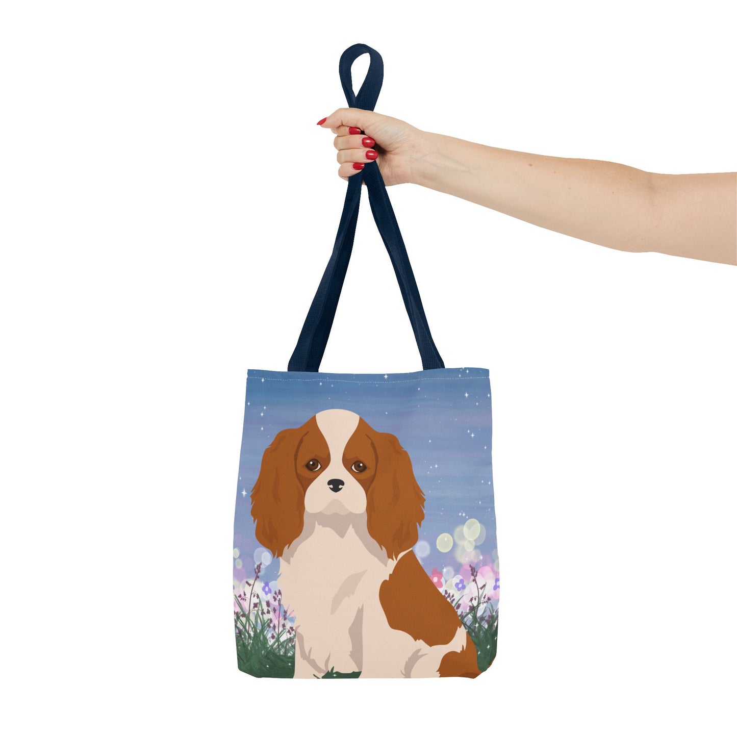 Cavalier King Charles Spaniel Dog Tote Bag 13x13