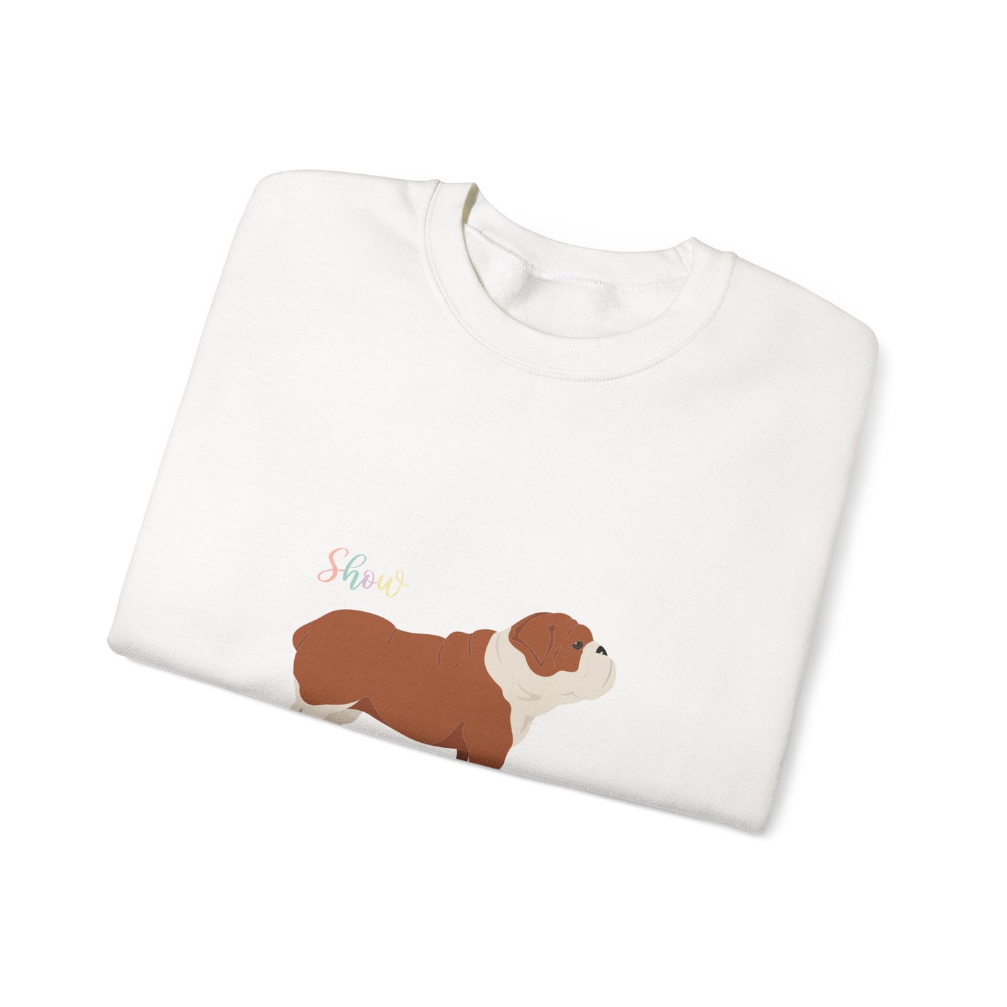 Bulldog Dog Unisex Heavy Blend Crewneck Sweatshirt
