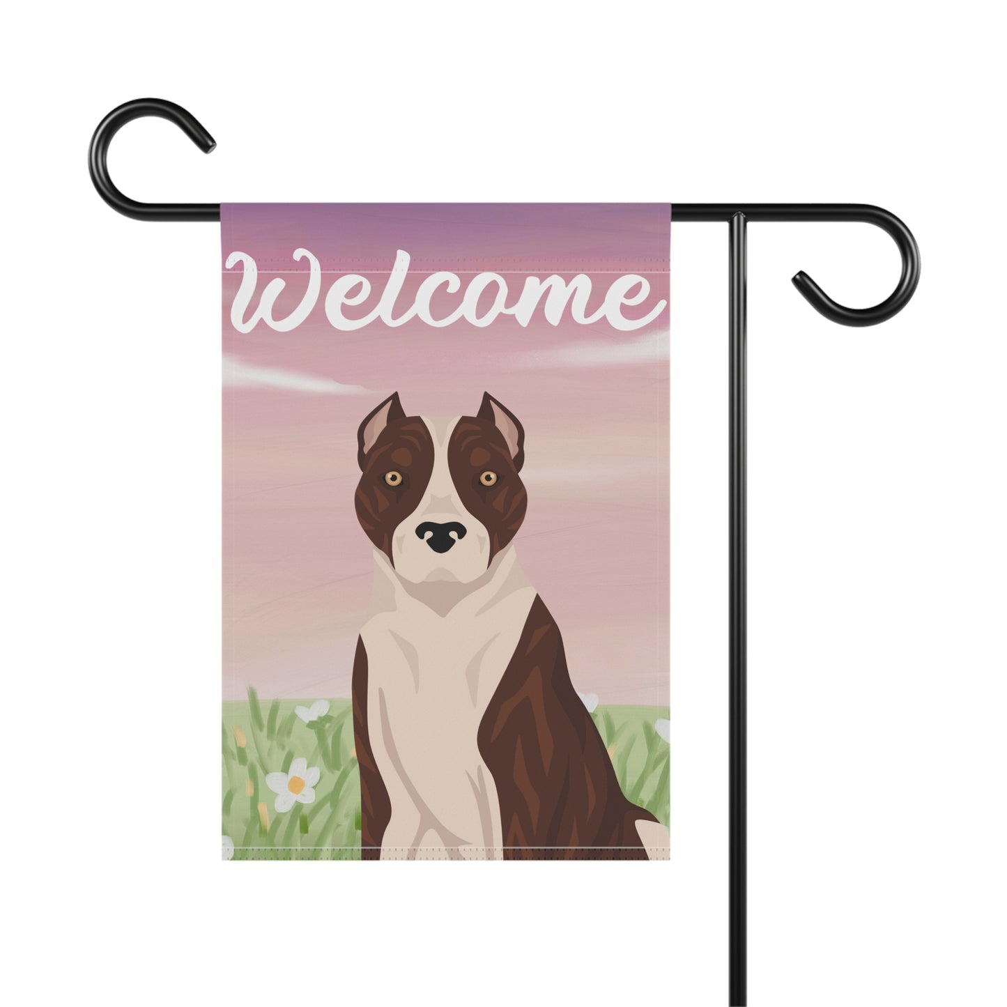 American Staffordshire Terrier Dog Welcome Garden Flag