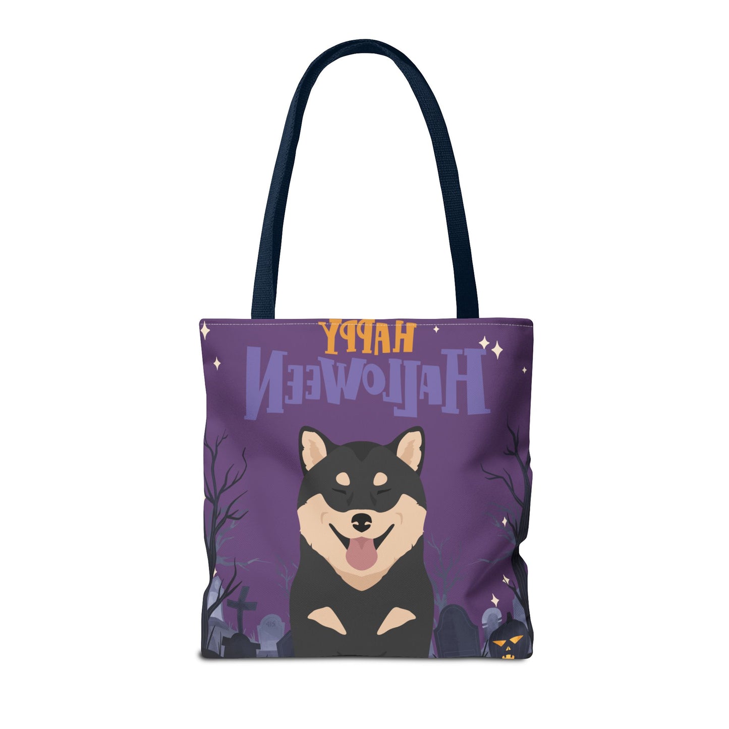 Shiba Inu Dog Happy Halloween Tote Bag 16x16