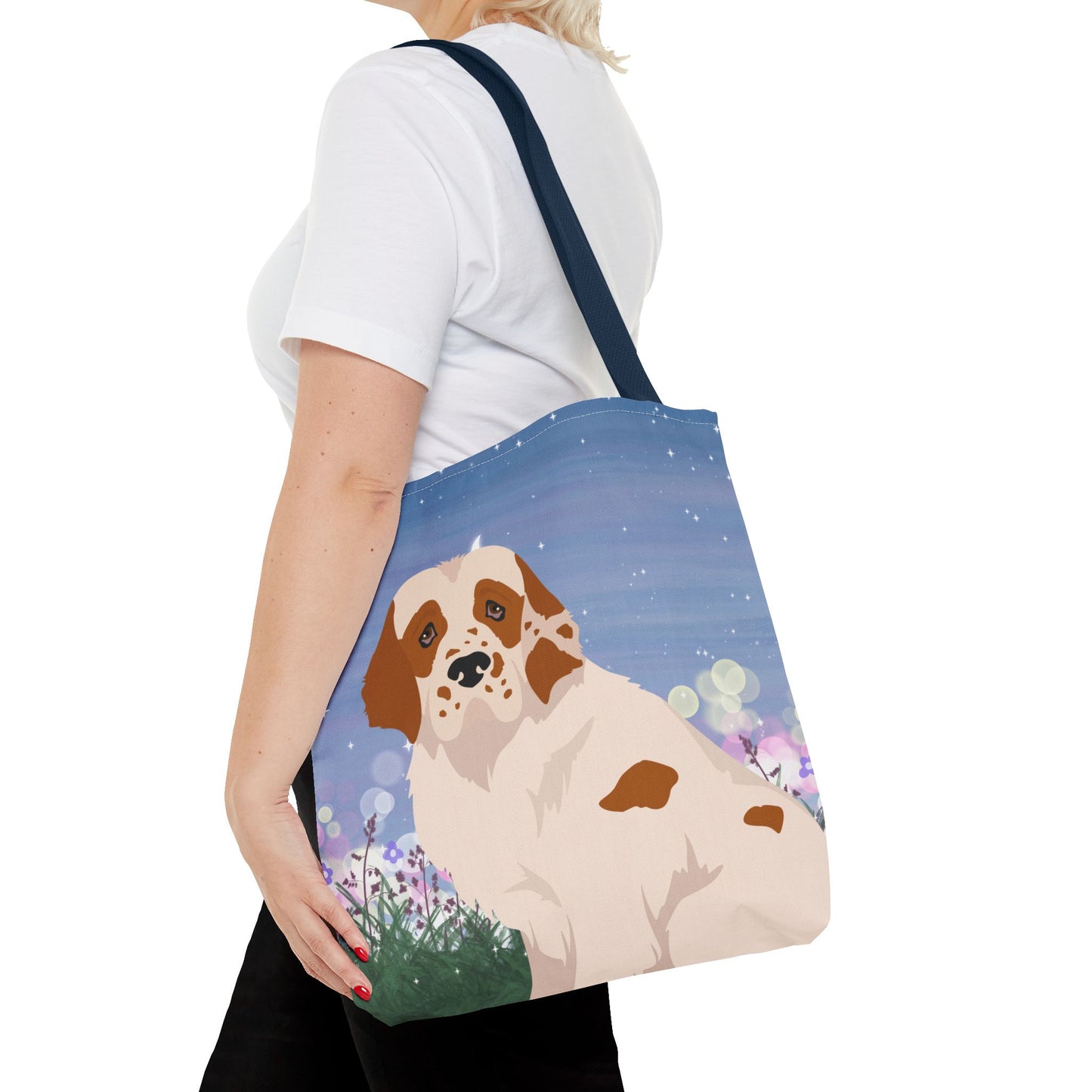 Clumber Spaniel Dog Tote Bag 16x16
