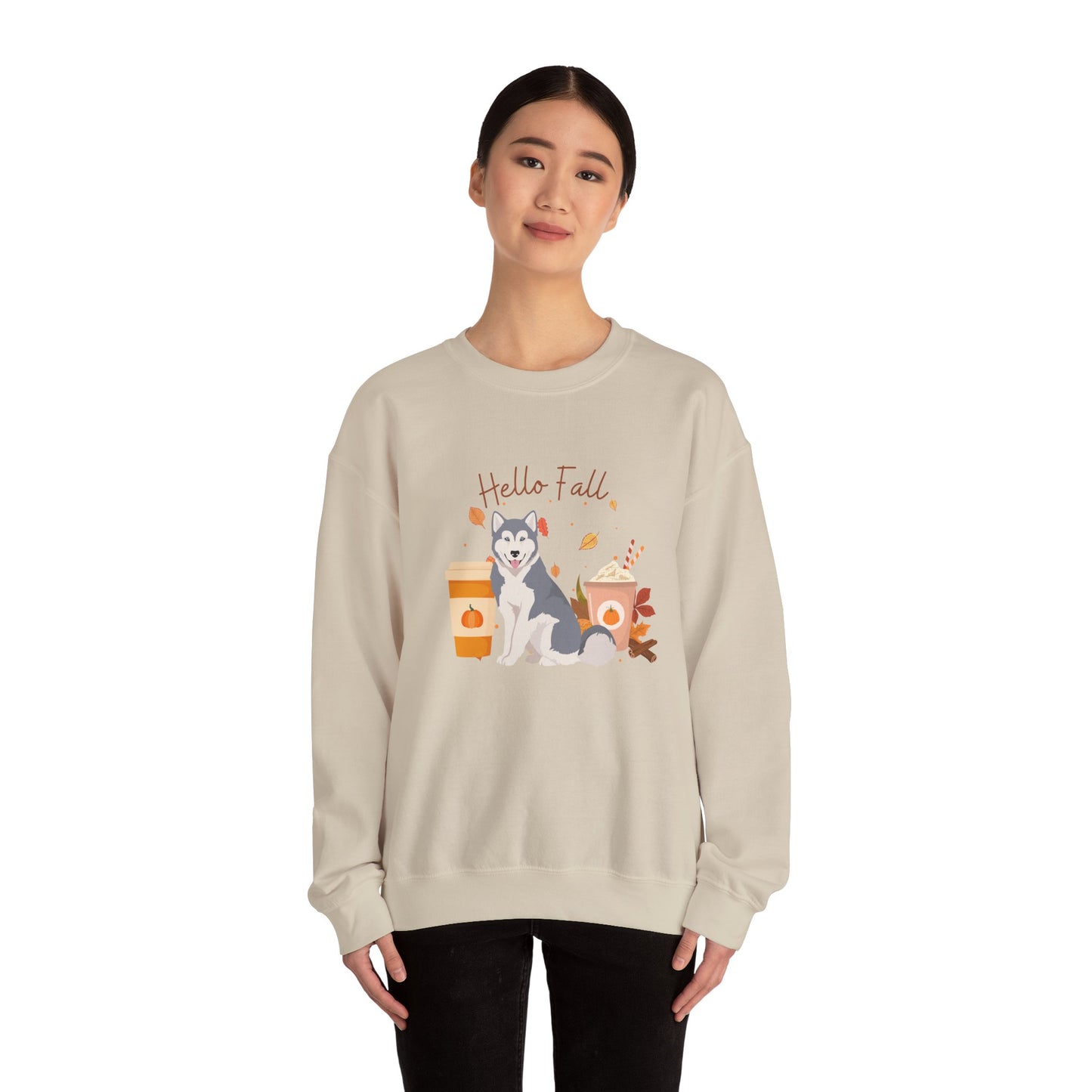 Copy of Copy of Copy of Canadian Inuit Dog Fall Halloween Unisex Heavy Blend Crewneck Sweatshirt