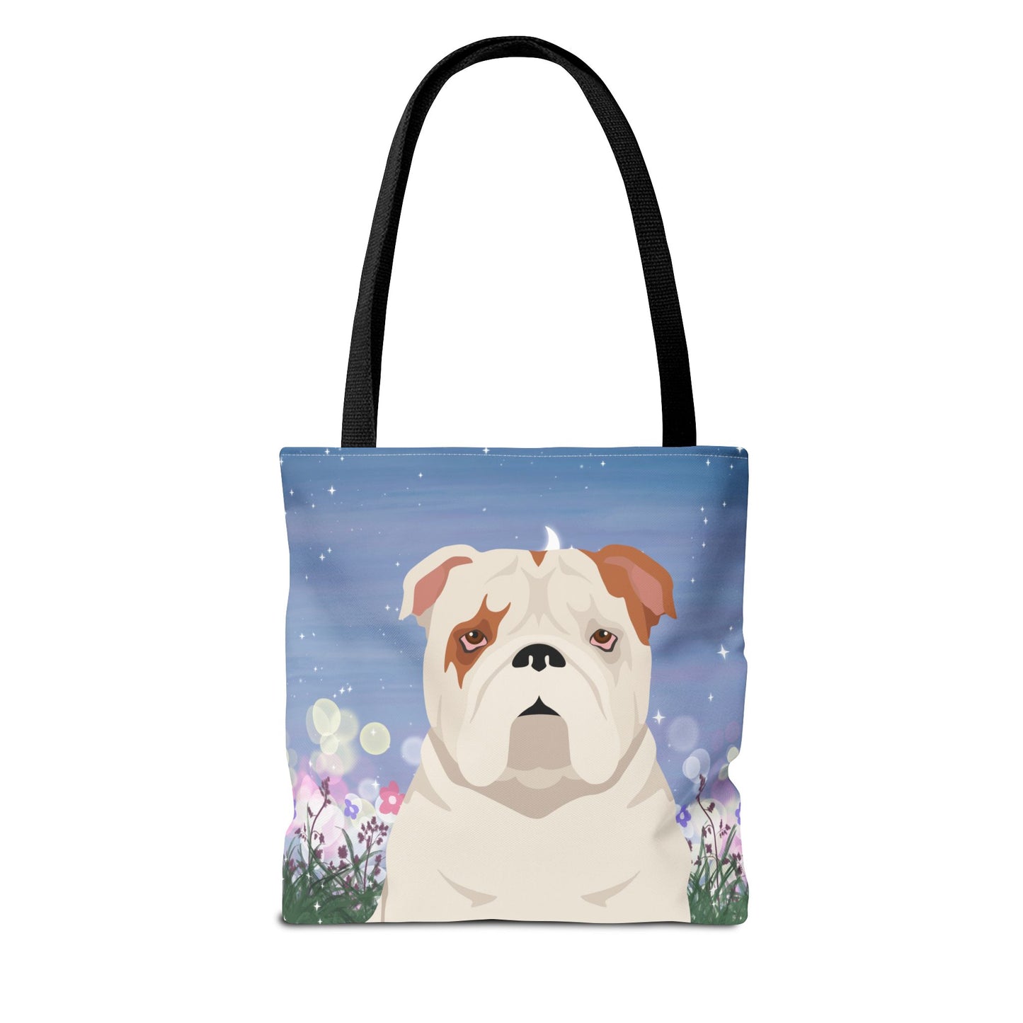 Bulldog Dog Tote Bag 13x13