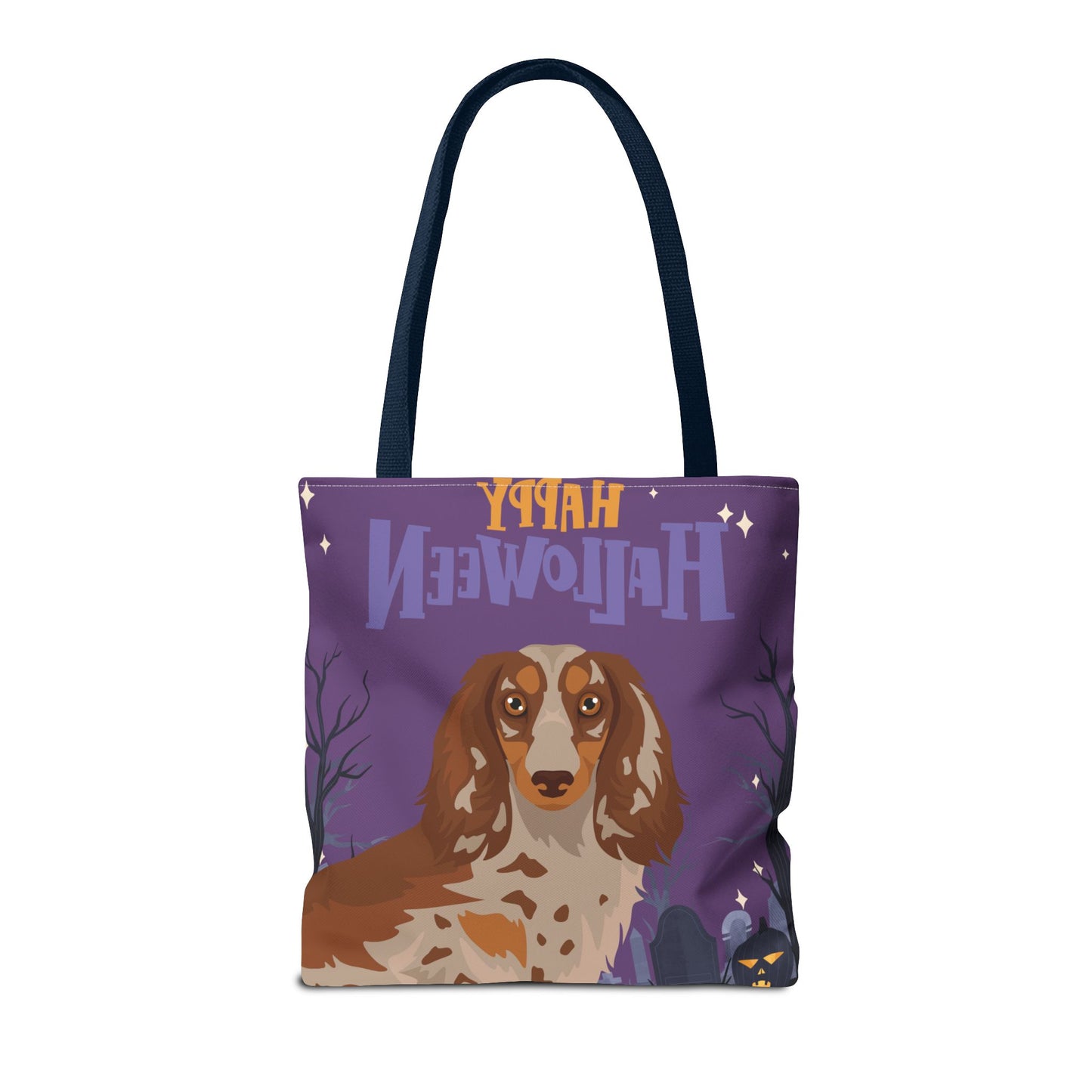 Dachshund Dog Happy Halloween Tote Bag 16x16