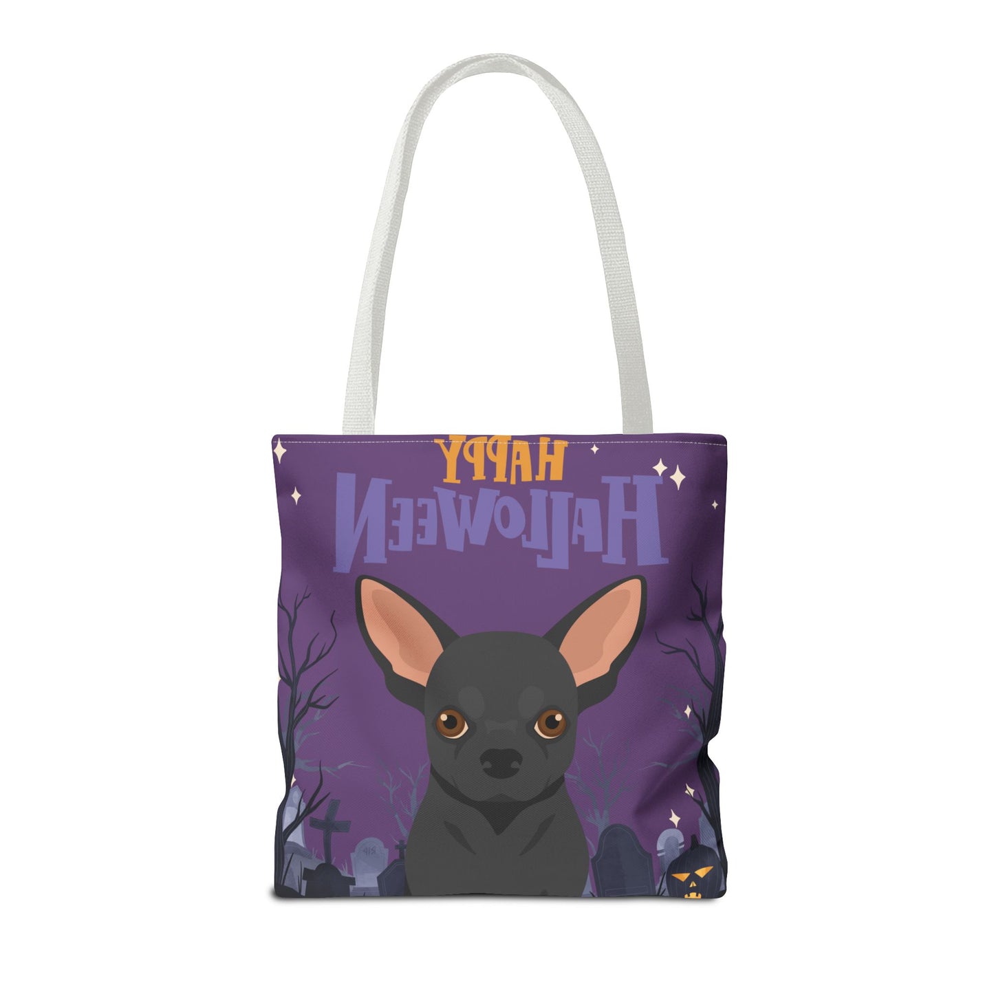 Chihuahua Dog Happy Halloween Tote Bag 16x16