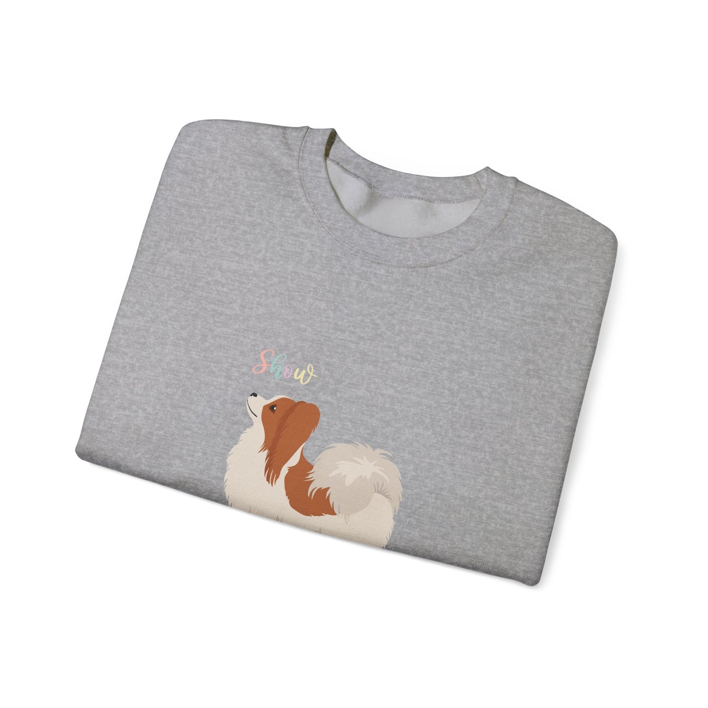 Papillon Dog Unisex Heavy Blend Crewneck Sweatshirt