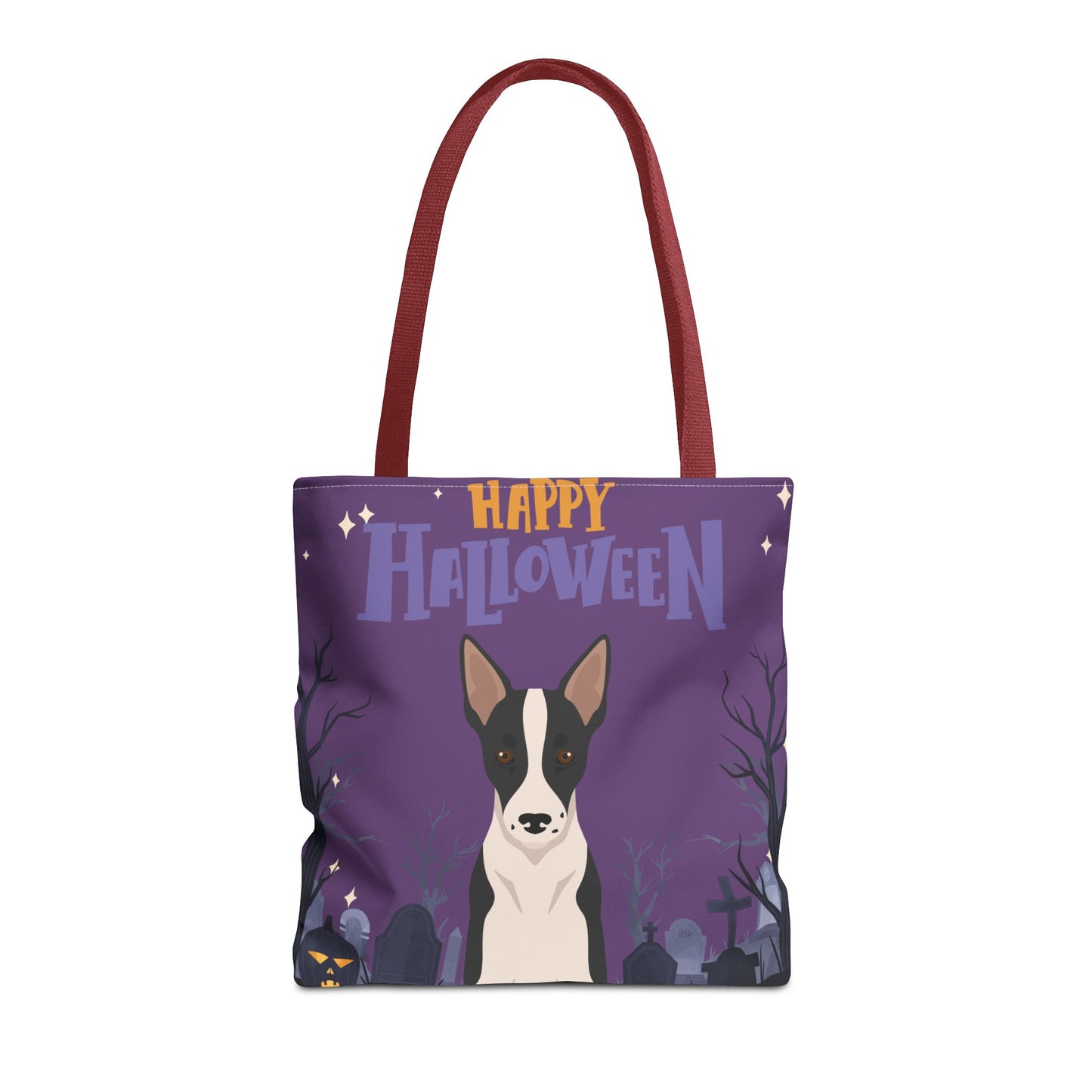 Border Collie Dog Happy Halloween Tote Bag 16x16