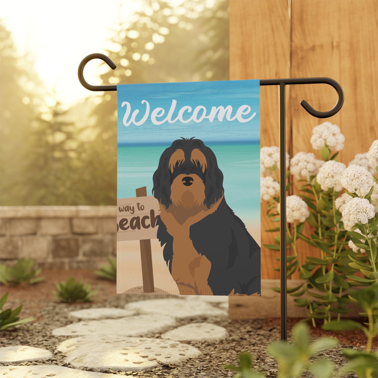 Otterhound Dog Garden Flag