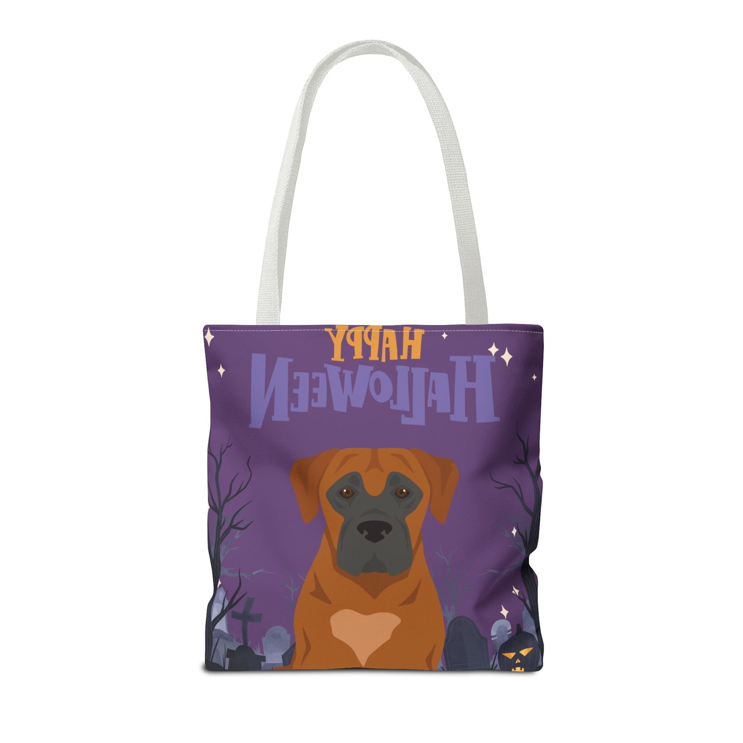 Boerboel Dog Happy Halloween Tote Bag 16x16