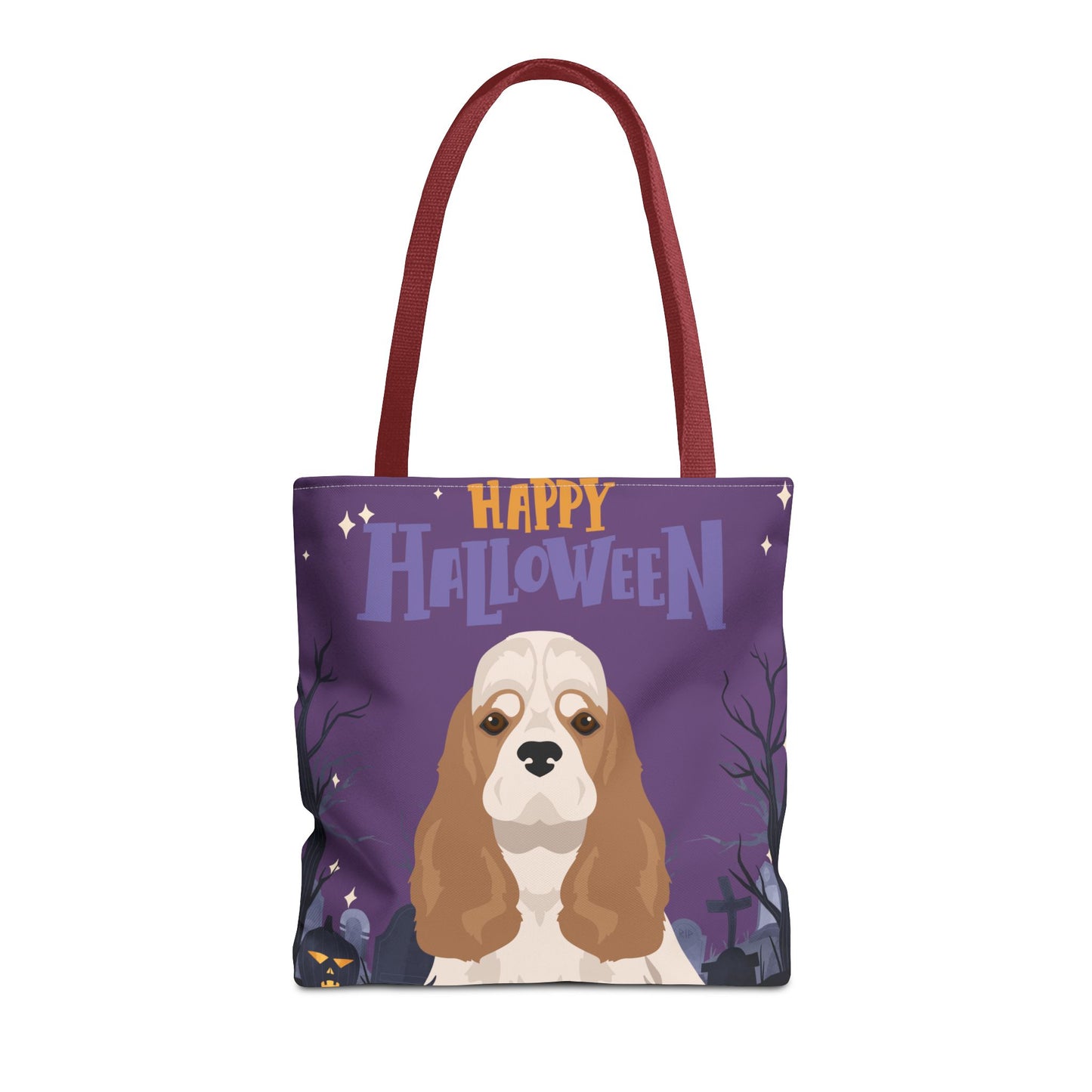 Cocker Spaniel Dog Happy Halloween Tote Bag 16x16