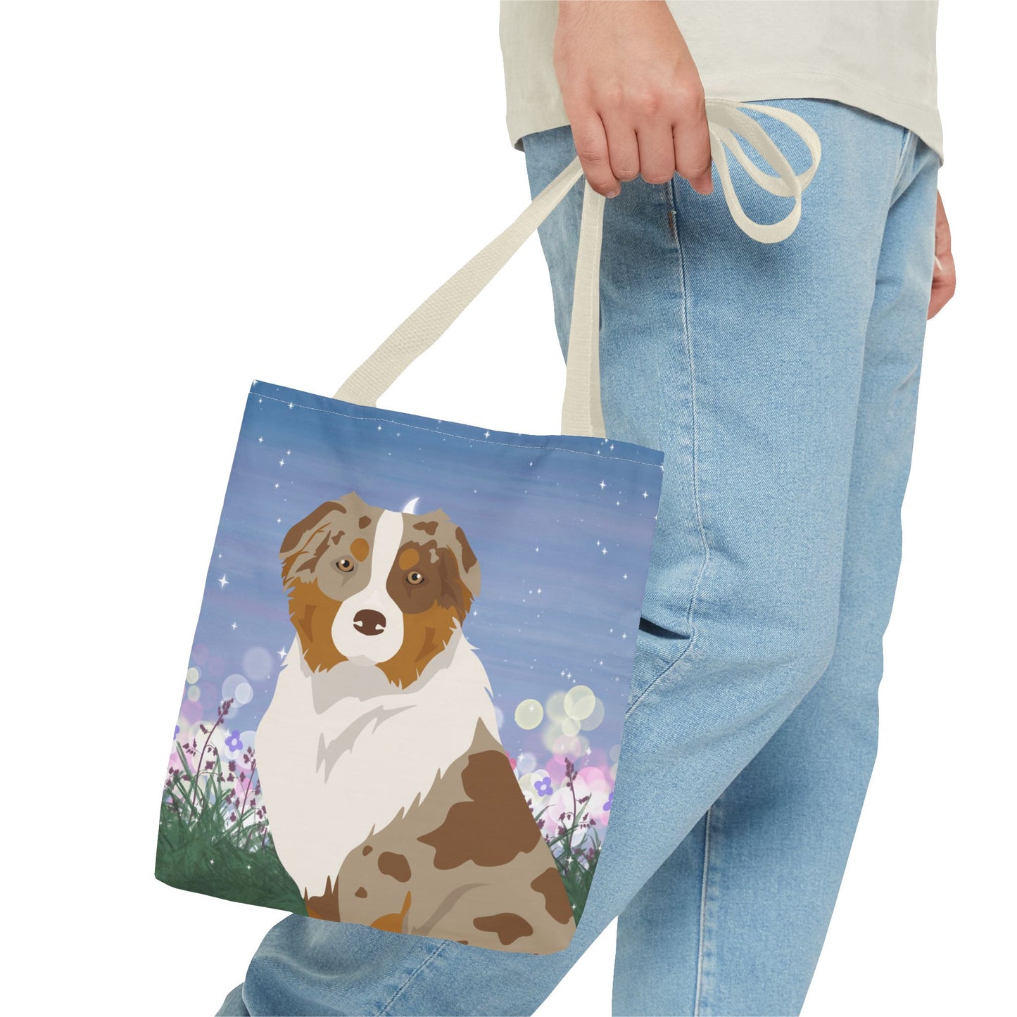 Australian Shepherd Dog Tote Bag 13x13