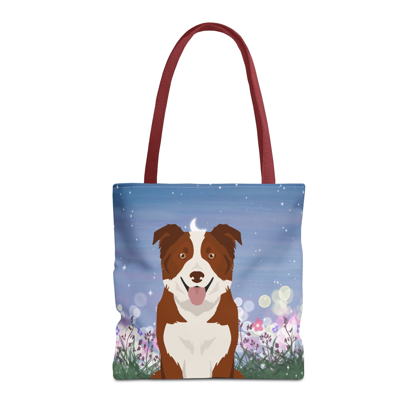 Border Collie Dog Tote Bag 16x16