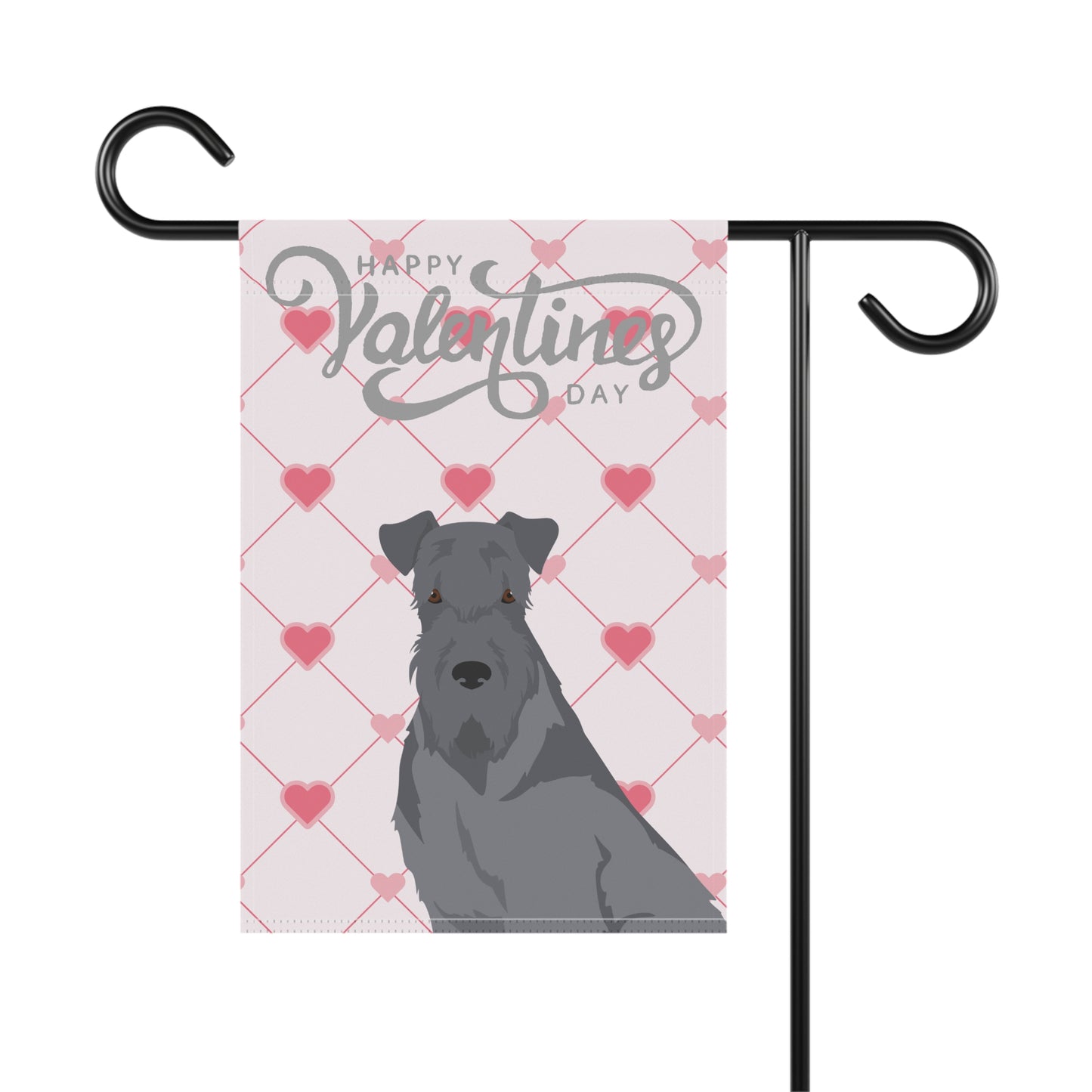 Kerry Blue Terrier Dog Valentines Day Garden Flag