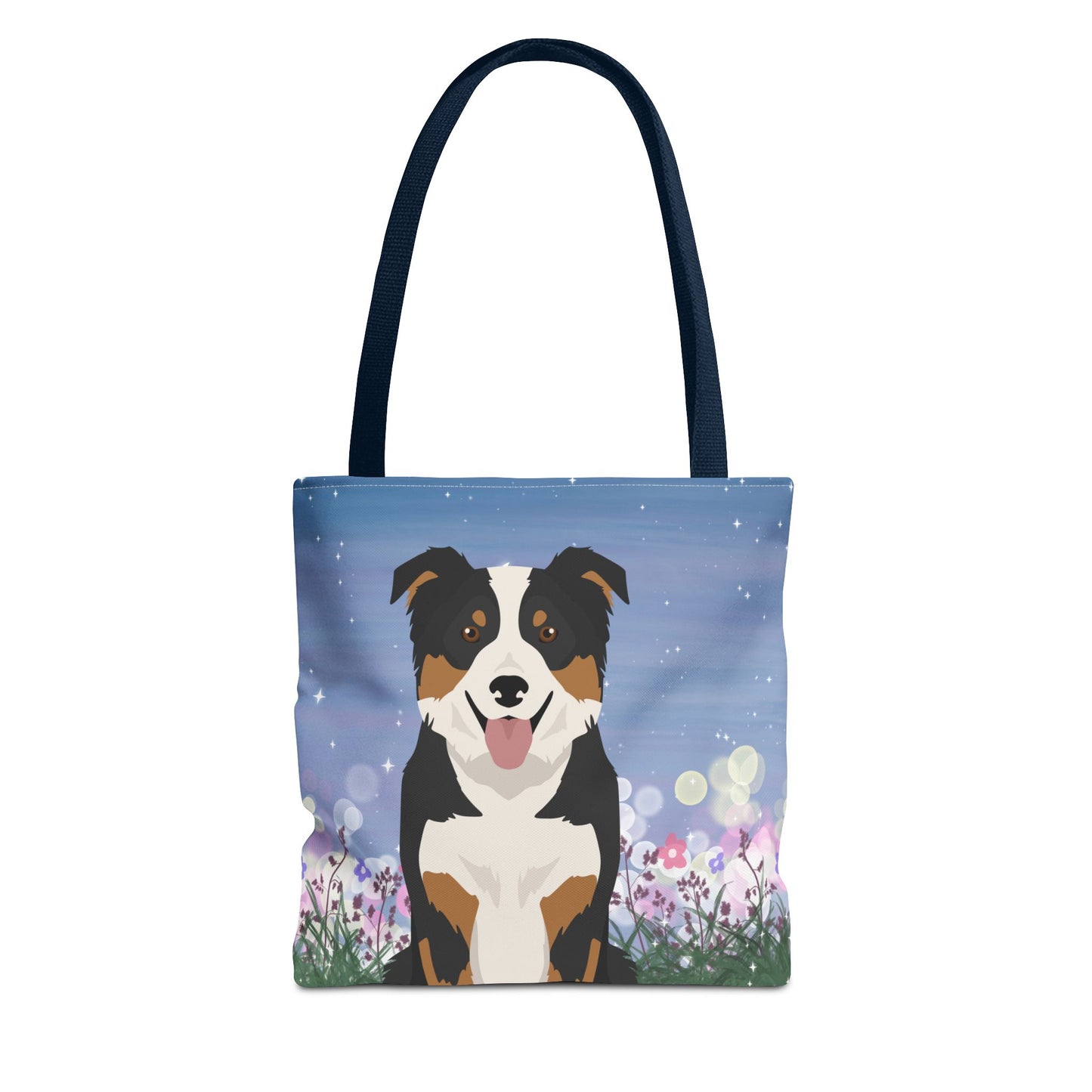 Border Collie Dog Tote Bag 13x13
