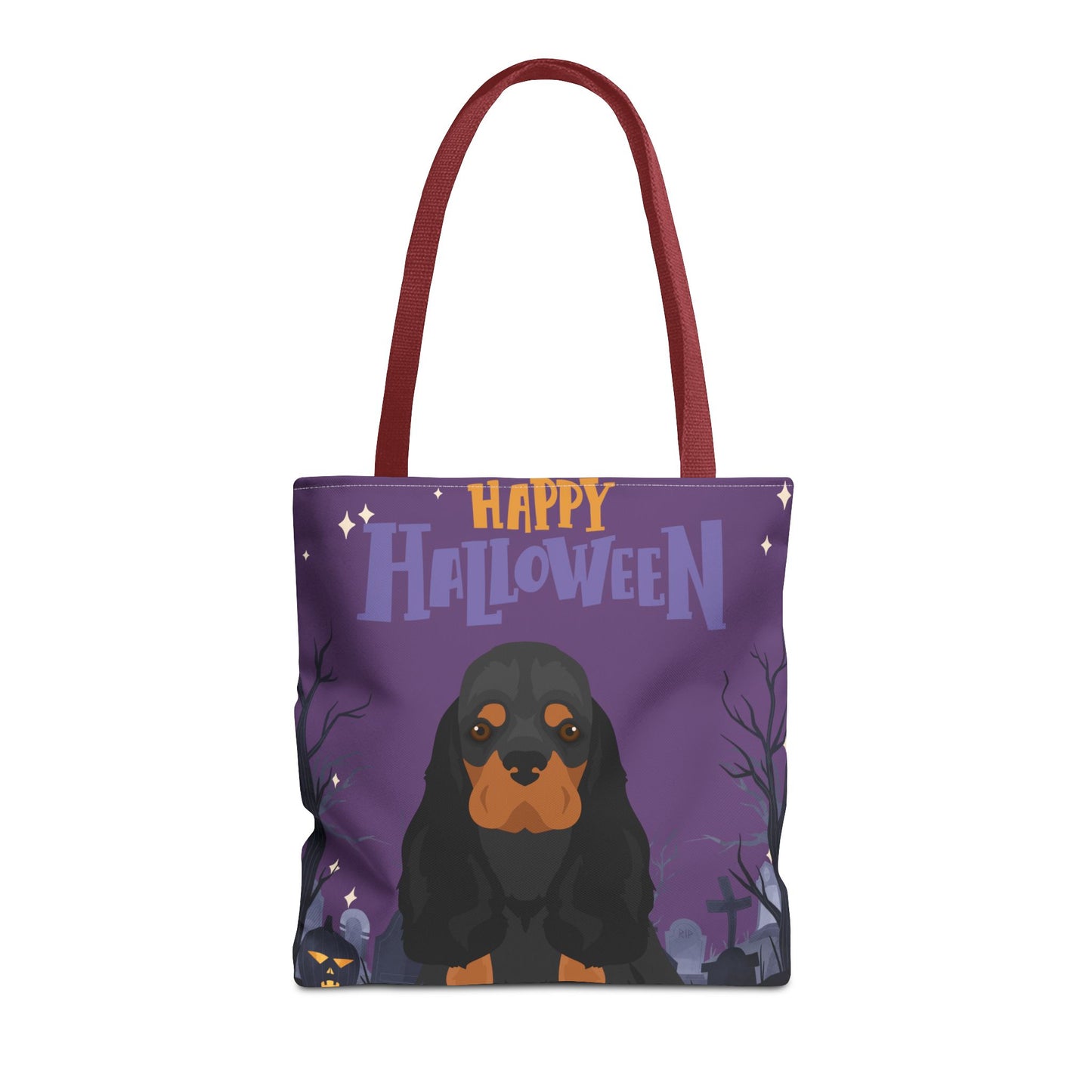 Cocker Spaniel Dog Happy Halloween Tote Bag 16x16