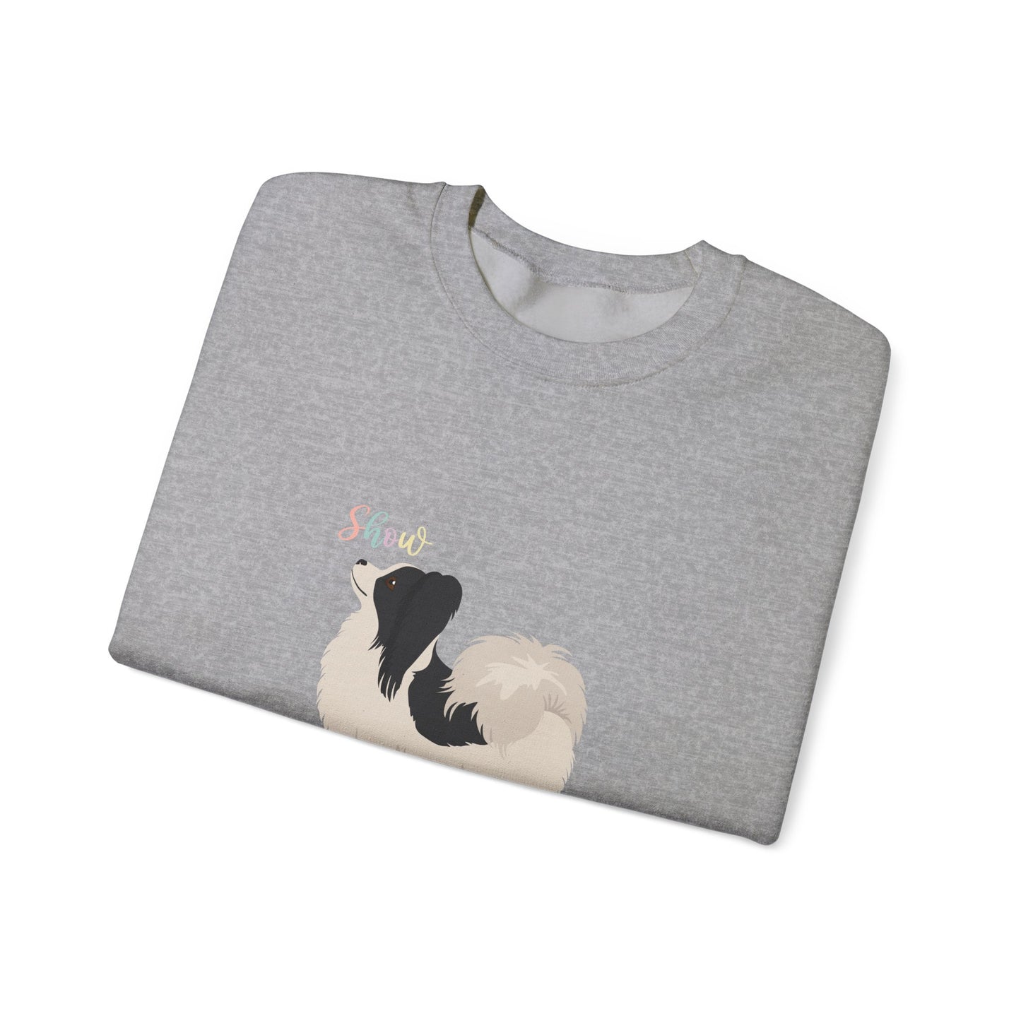 Papillon Dog Unisex Heavy Blend Crewneck Sweatshirt