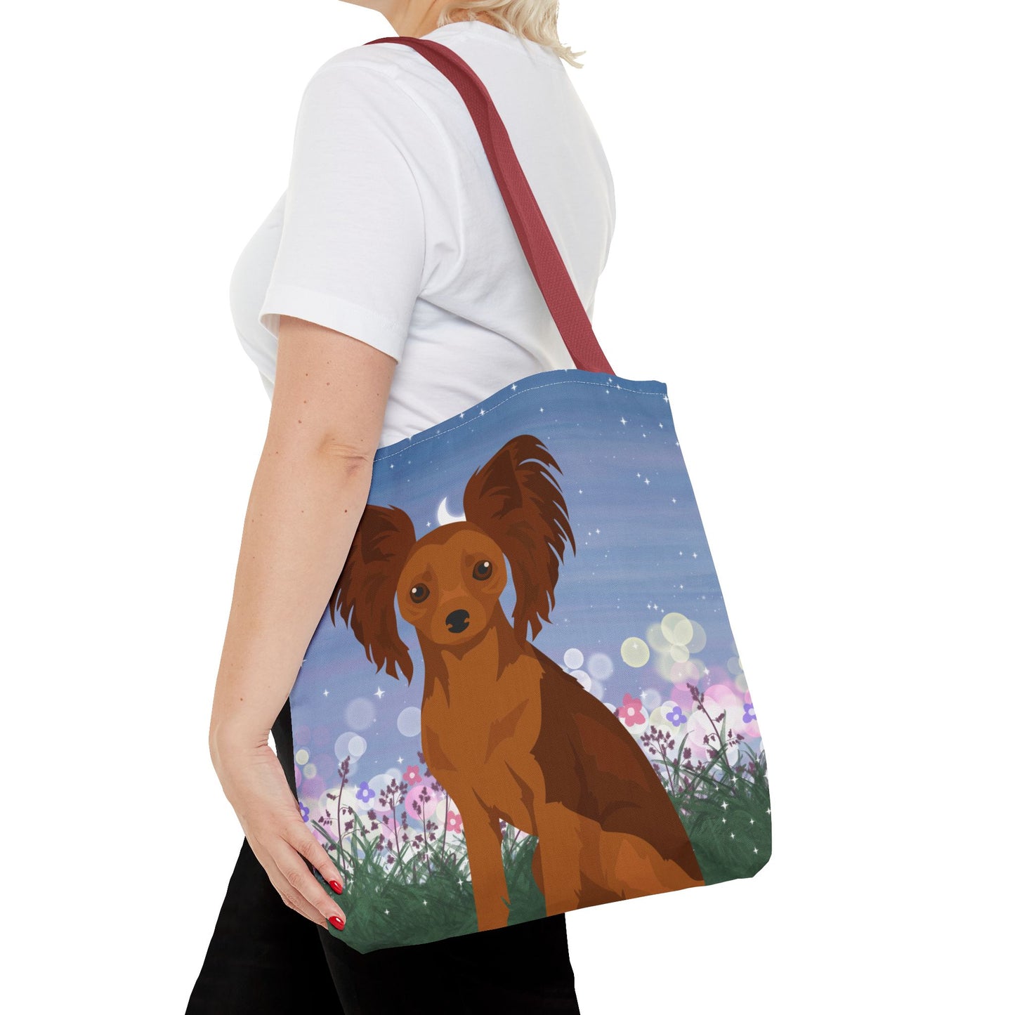 Russian Toy Terrier Dog Tote Bag 16x16