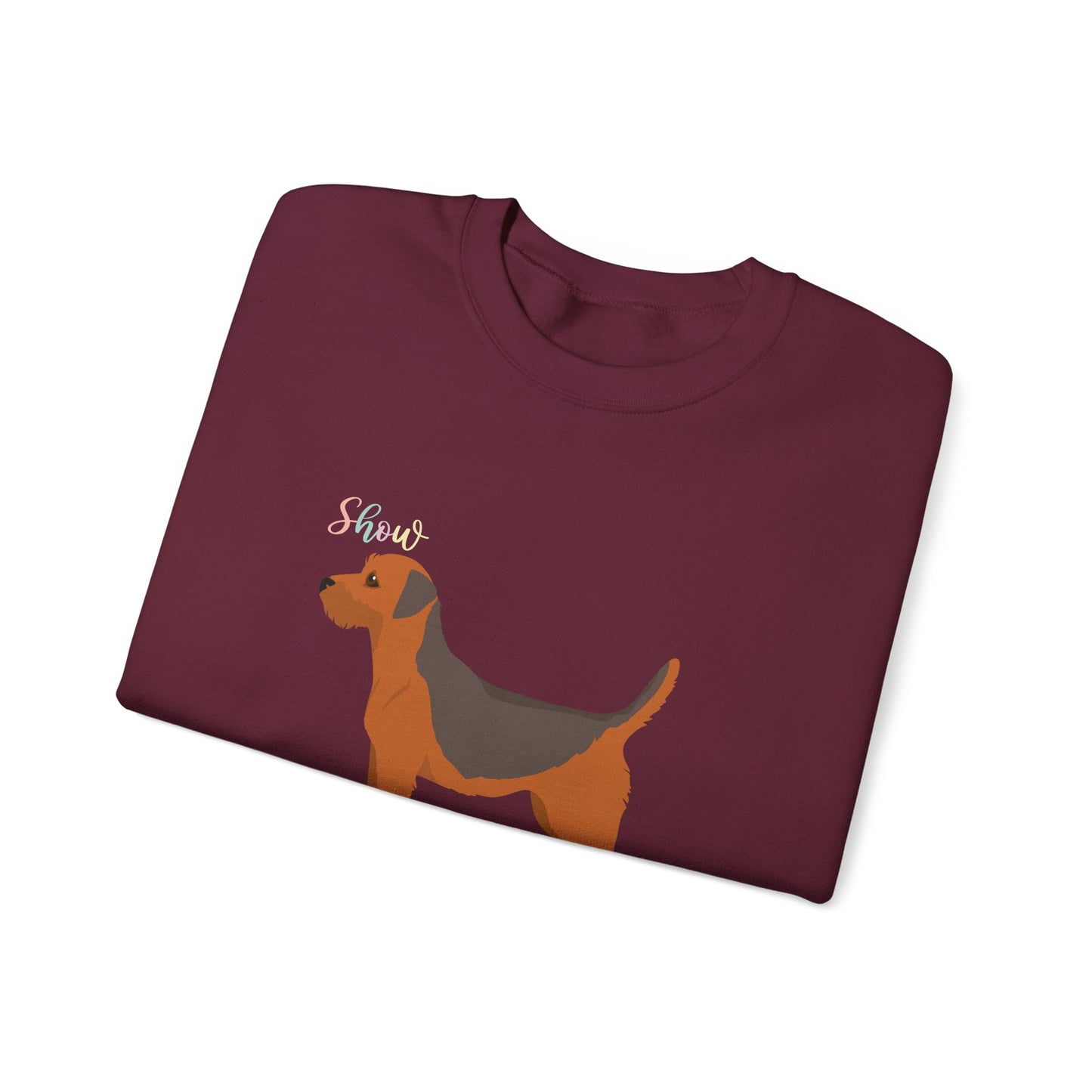Border Terrier Dog Unisex Heavy Blend Crewneck Sweatshirt