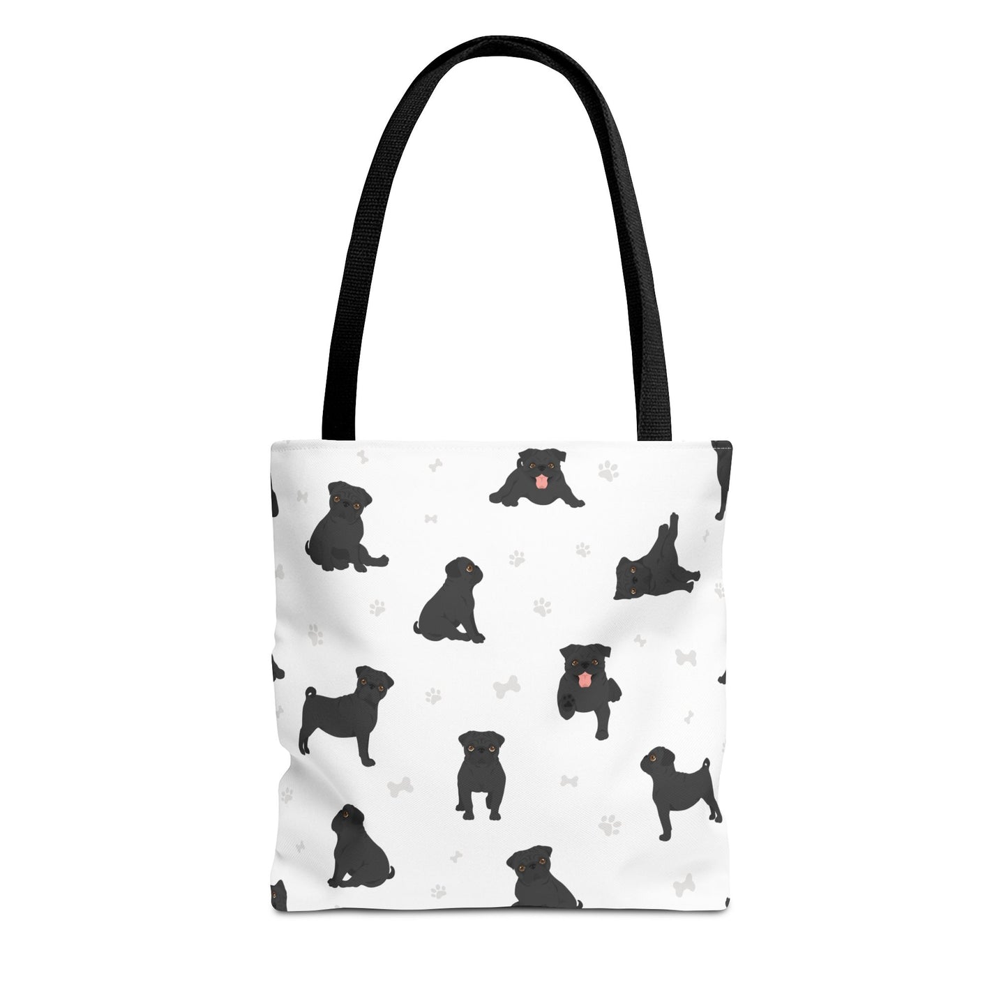 Pug Dog Tote Bag, Dog Mom Gift