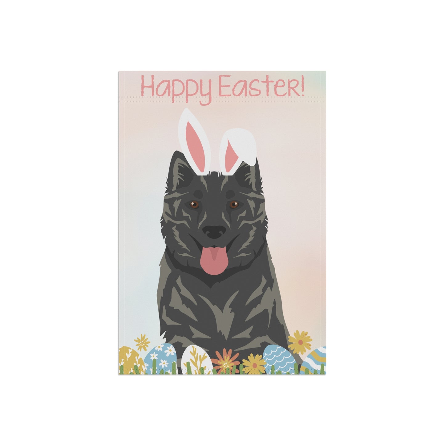 Kintamani Bali Dog Happy Easter Garden Flag