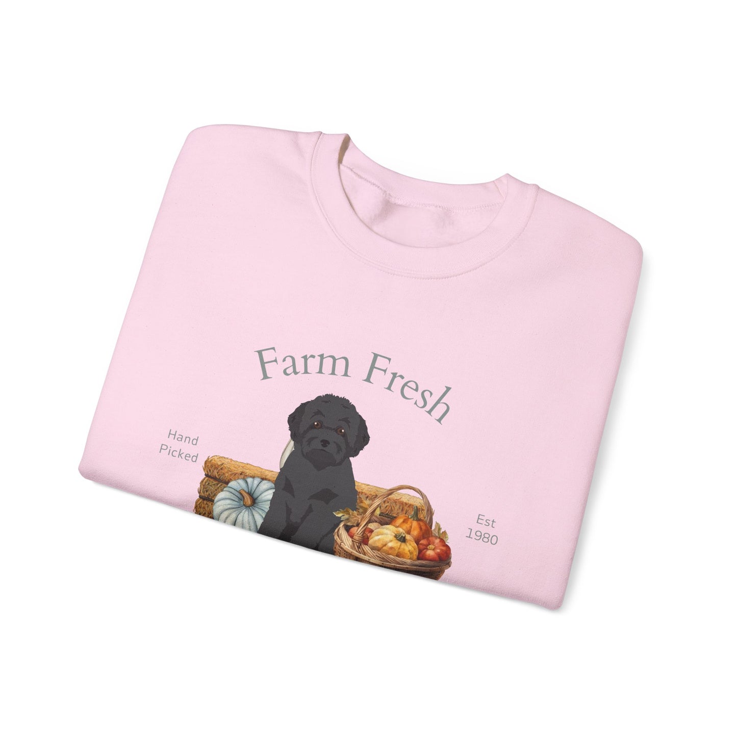 Toy Poodle Dog Fall Farm Fresh Unisex Heavy Blend Crewneck Sweatshirt