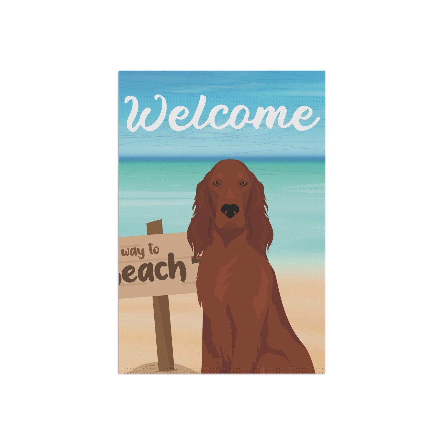 Irish Setter Dog Garden Flag
