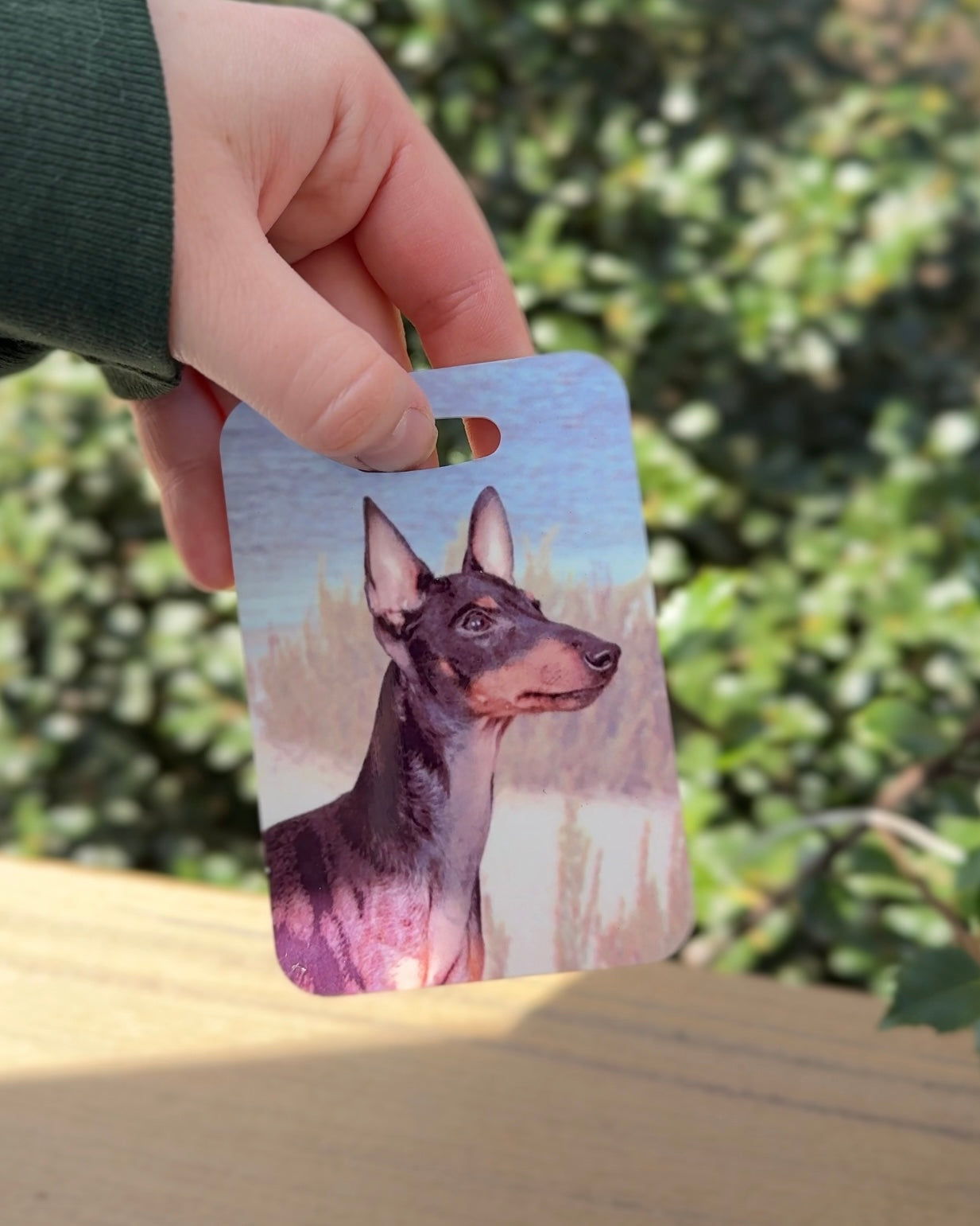 Manchester Terrier Dog Luggage Tag