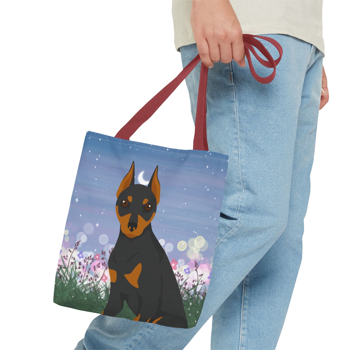 Miniature Pinscher Dog Tote Bag 13x13