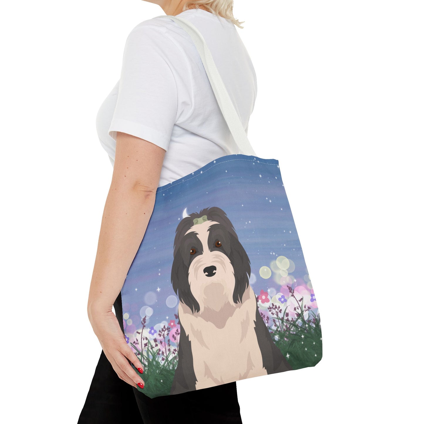 Bearded Collie Dog Tote Bag 16x16