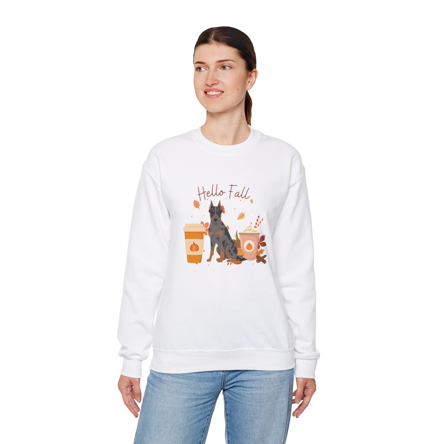 Beauceron Dog Fall Halloween Unisex Heavy Blend Crewneck Sweatshirt